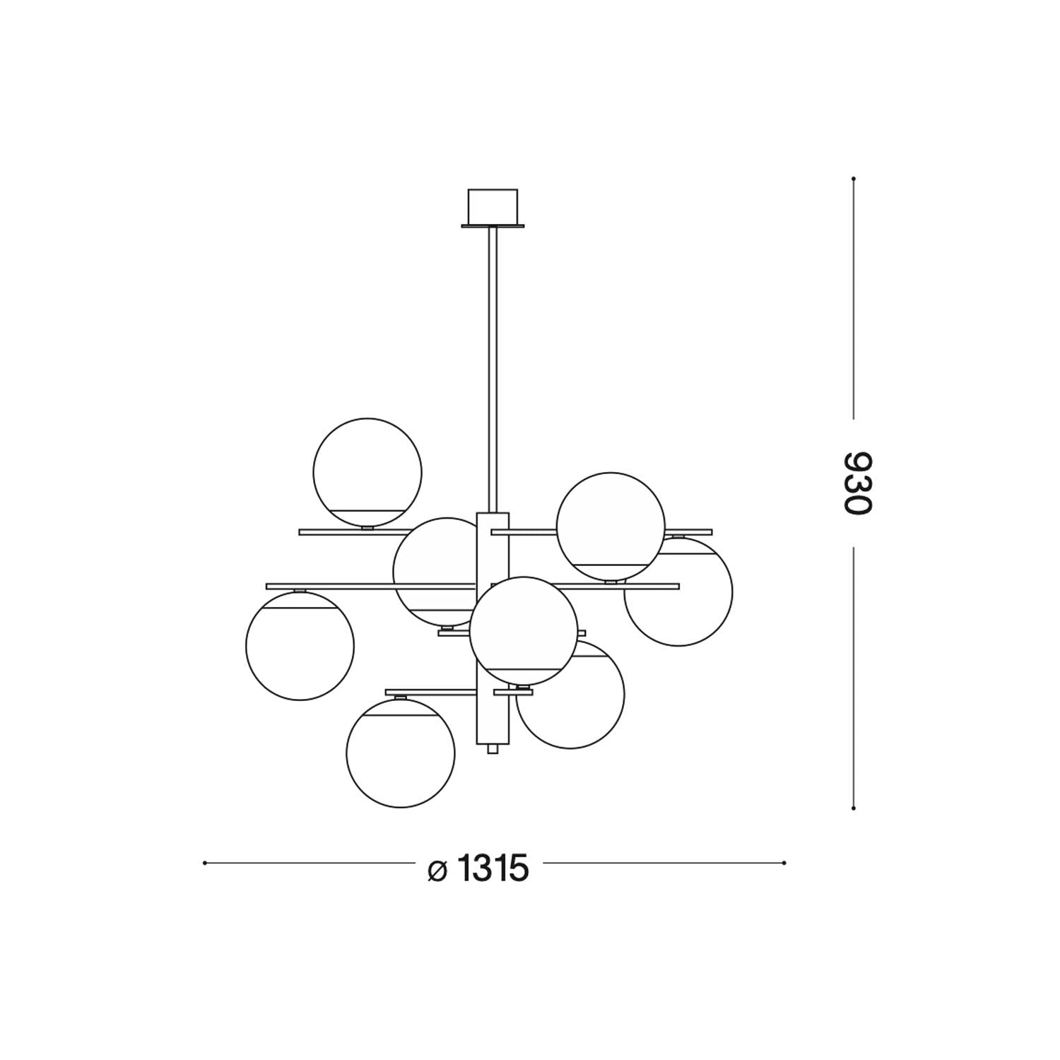 Ideal lux Gourmet E14 závěsné svítidlo lustr