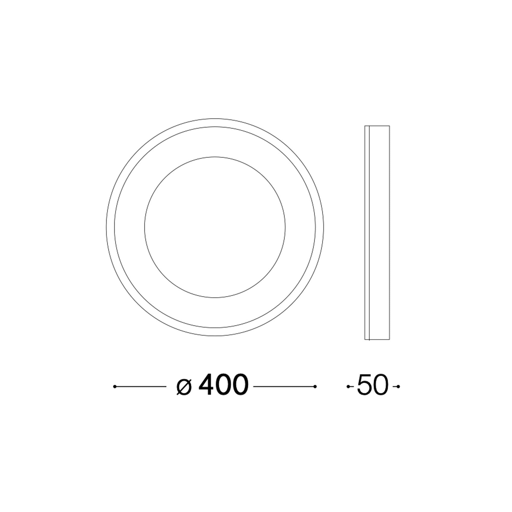 Ideal lux Planet LED přisazené kruhové svítidlo