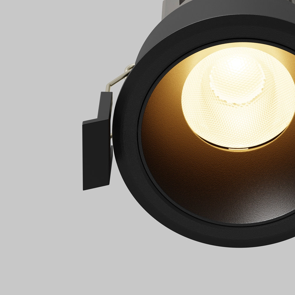 Maytoni Downlight Dip LED 50° Einbau-Rundleuchte schwarz