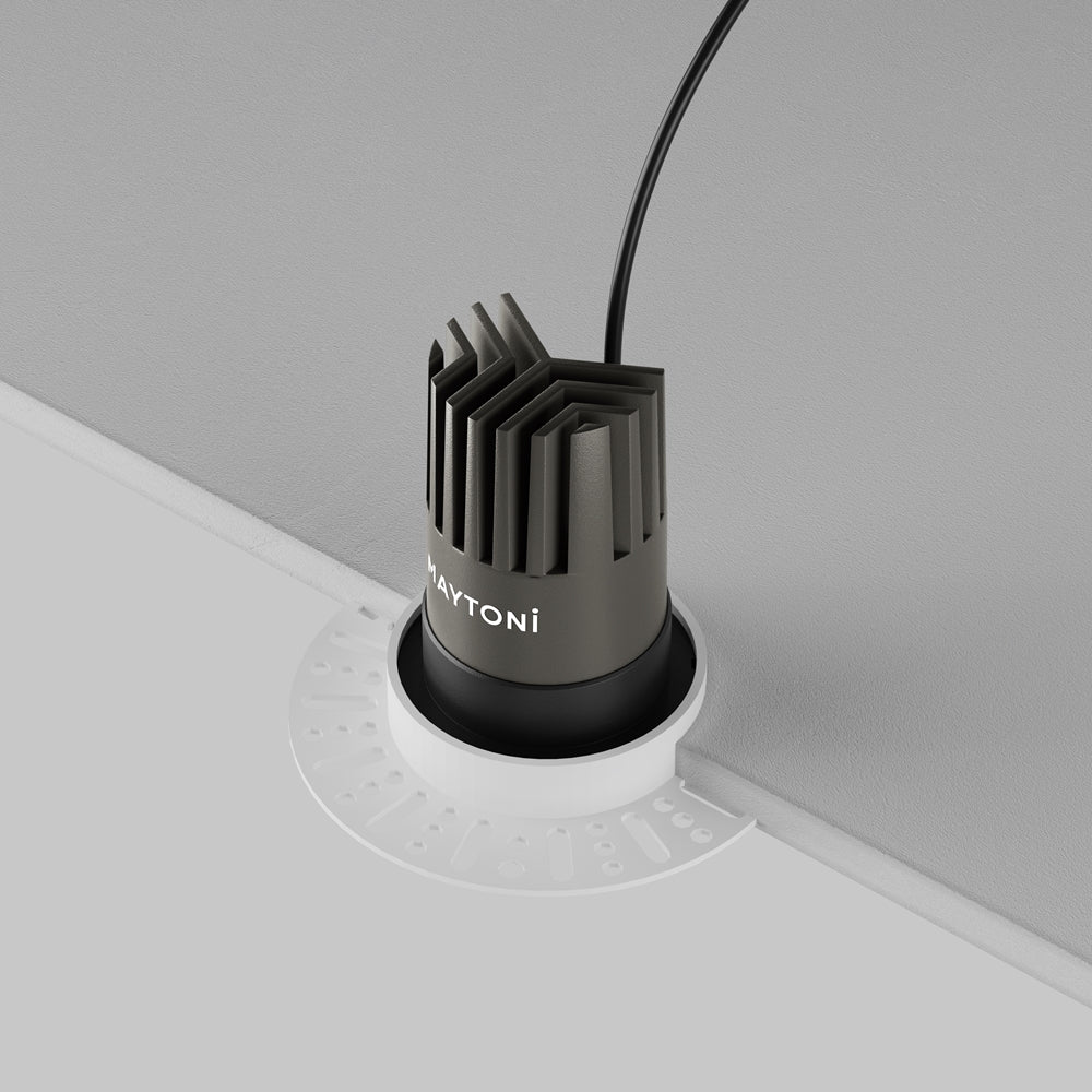 Maytoni Downlight Dip LED 50° Einbau-Rundleuchte schwarz