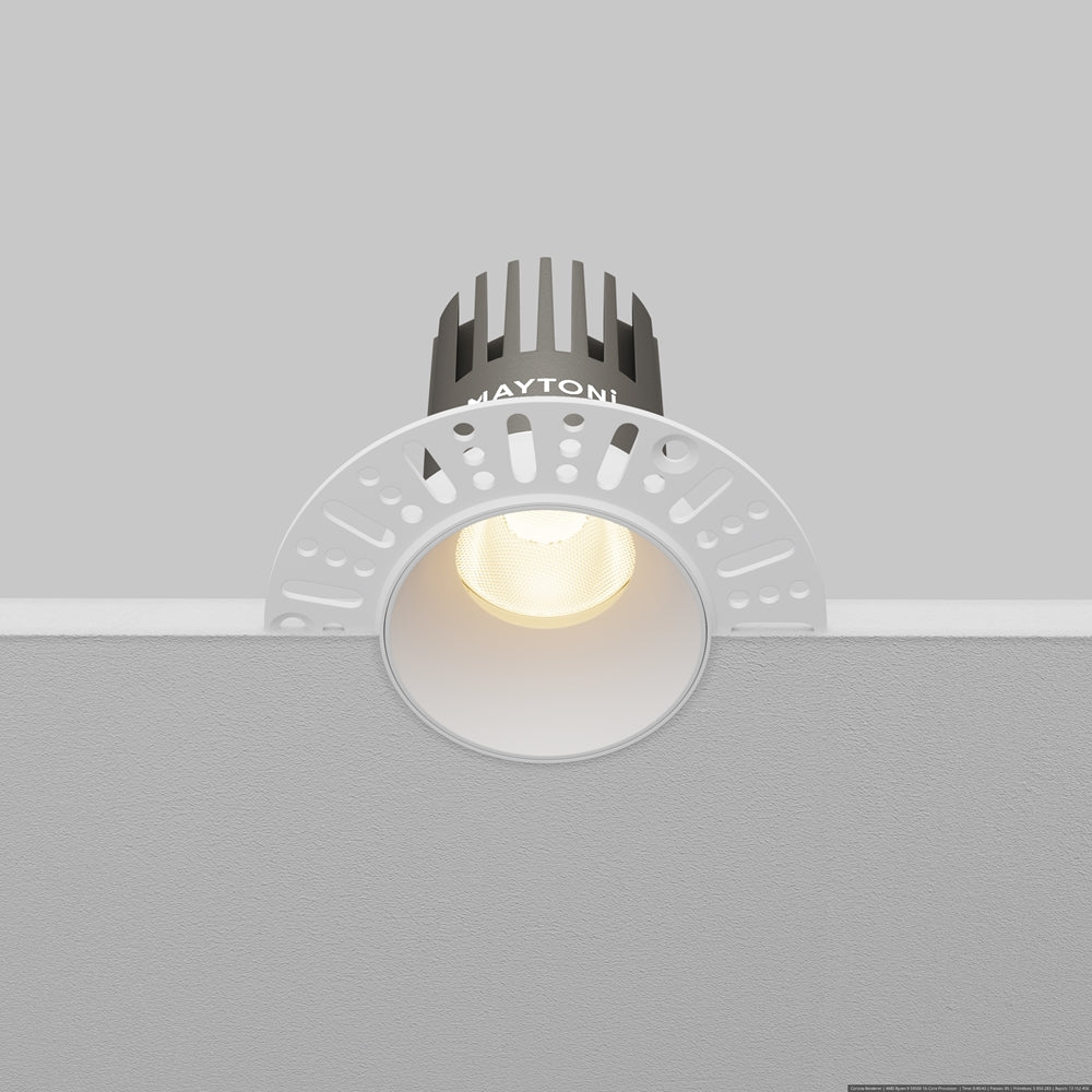 Maytoni Downlight Dip LED 50° Einbau-Rundleuchte weiß