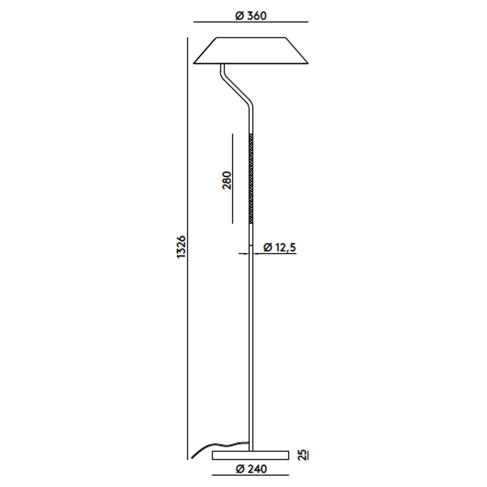 Aromas Aider E27 stojací svítidlo