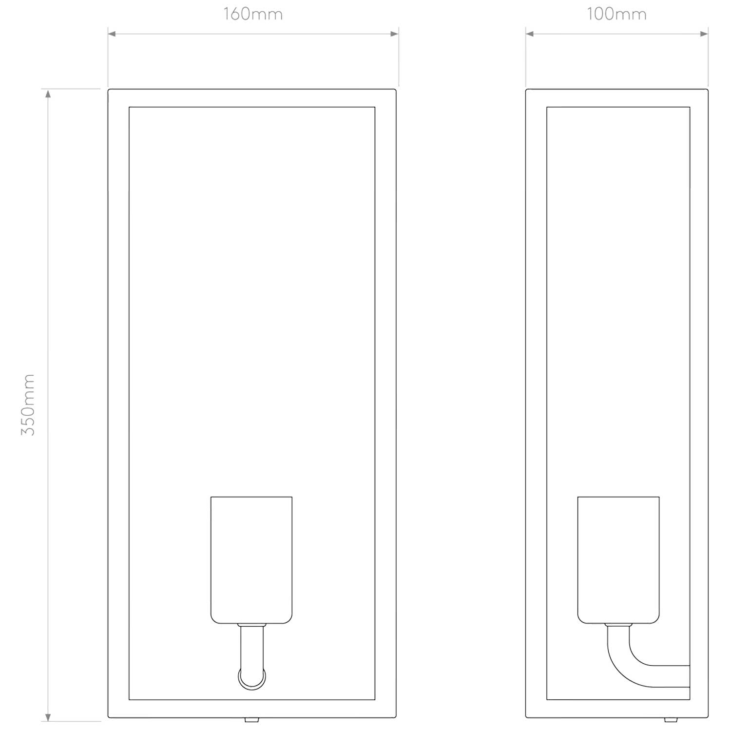 Astro Messina E27 nástěnné svítidlo IP44