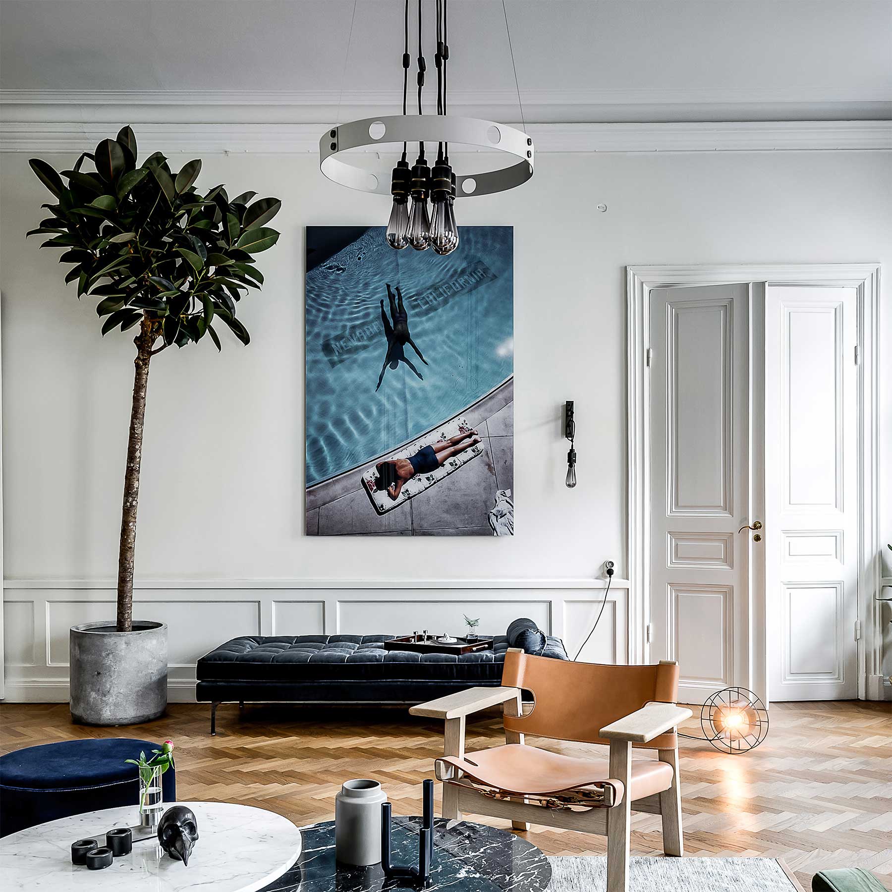 Buster & Punch Hero Light E27 kamenné závěsné svítidlo