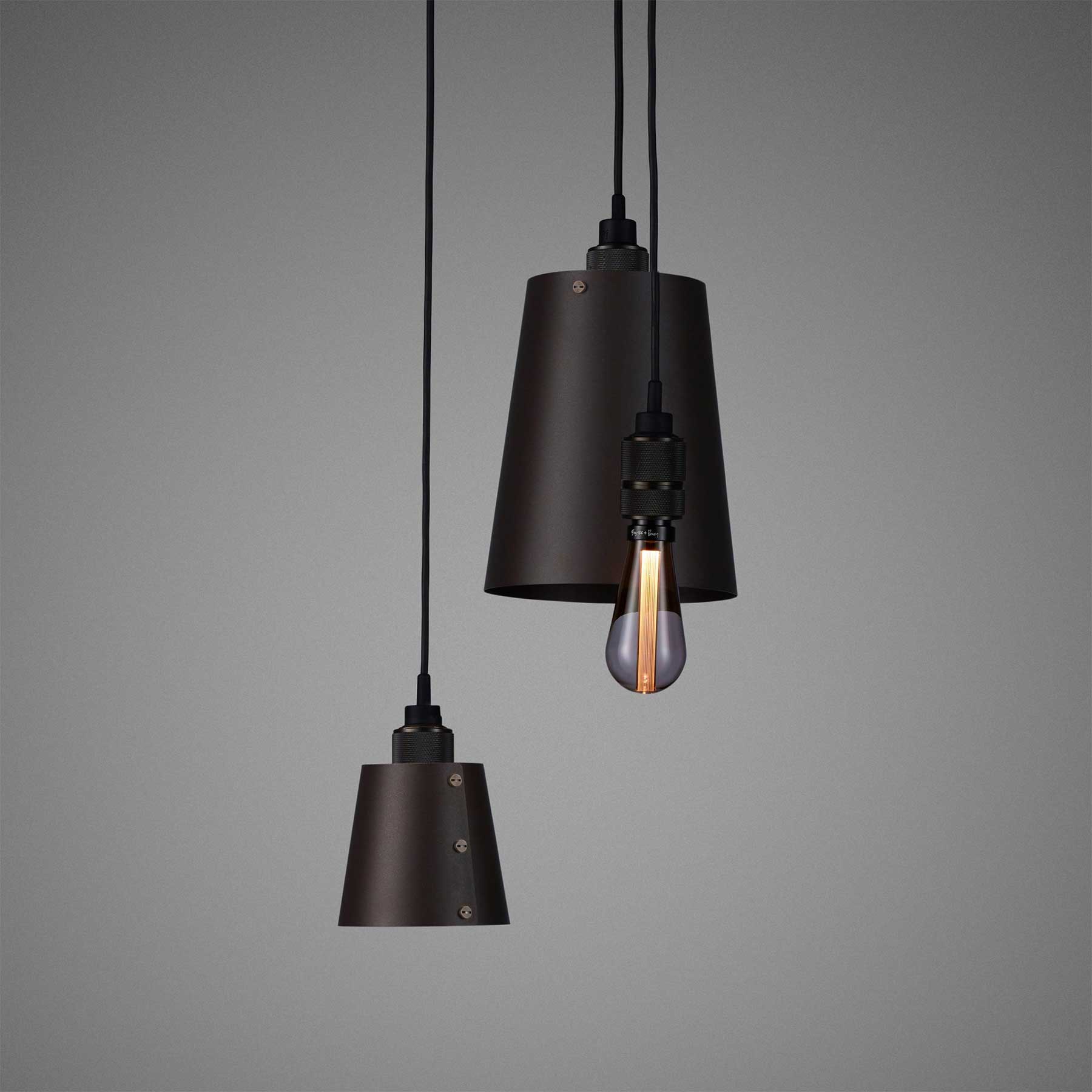 Buster & Punch HOOKED Mix E27 grafitové závěsné svítidlo