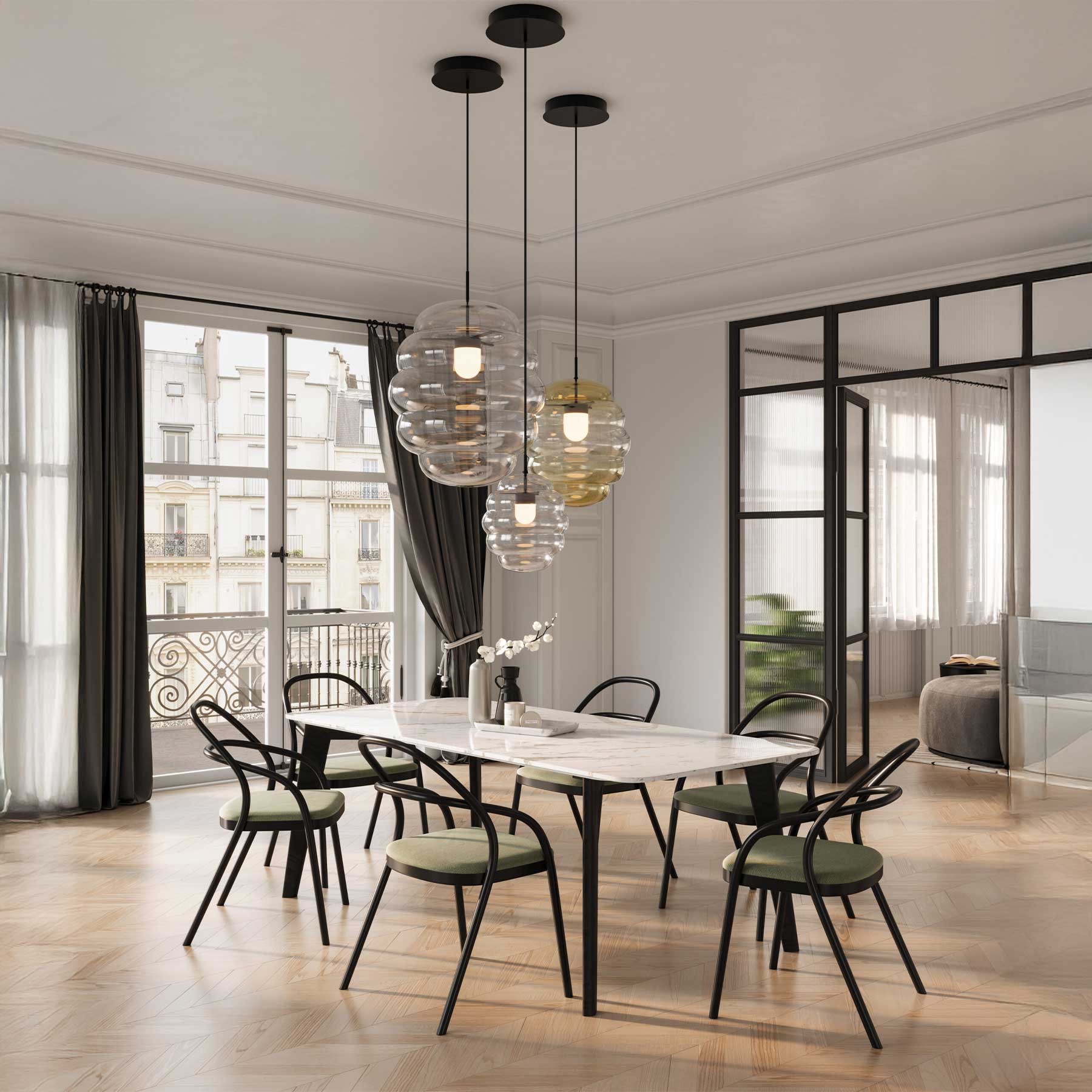 Bomma Blimp LED skleněné závěsné svítidlo