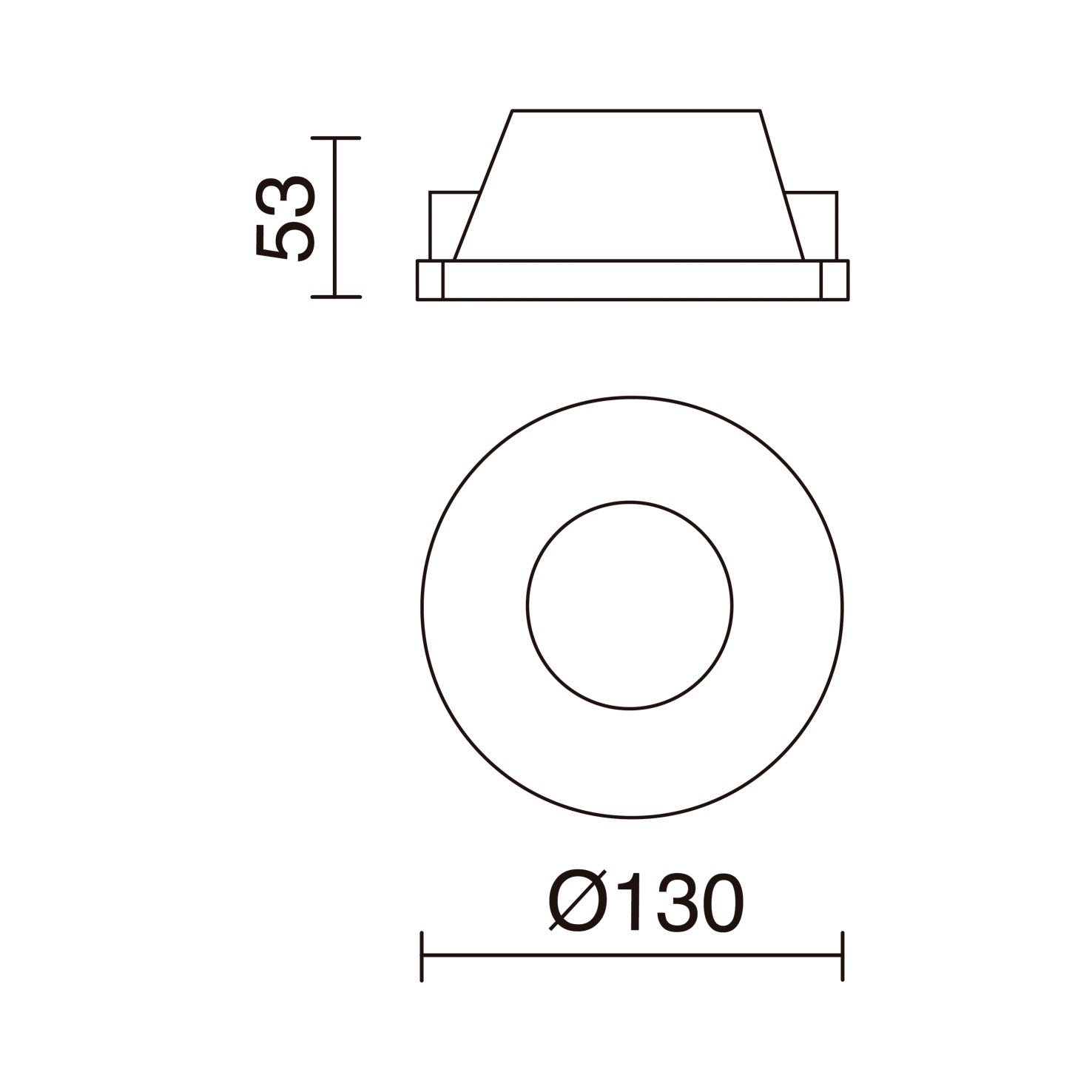 Indeluz Trimless Len Round M GU10