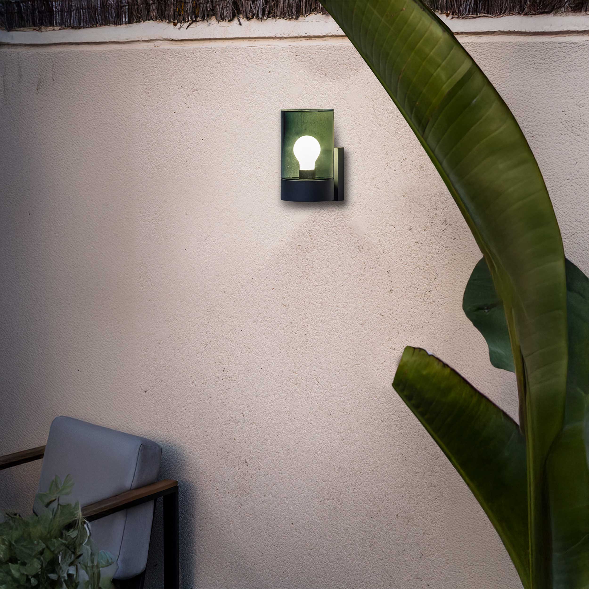 Faro Brume LED glass ceiling light IP44