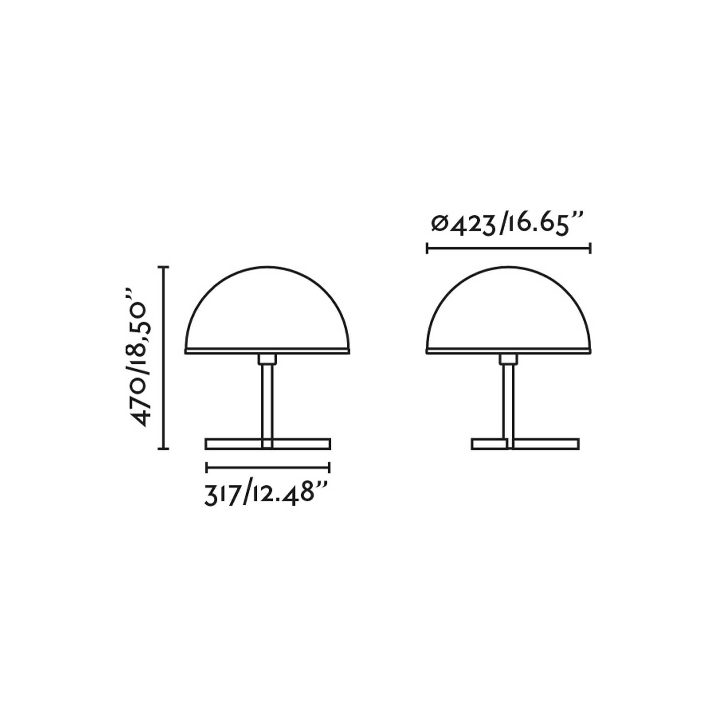 Faro Dome M E27 Tischleuchte dimmbar