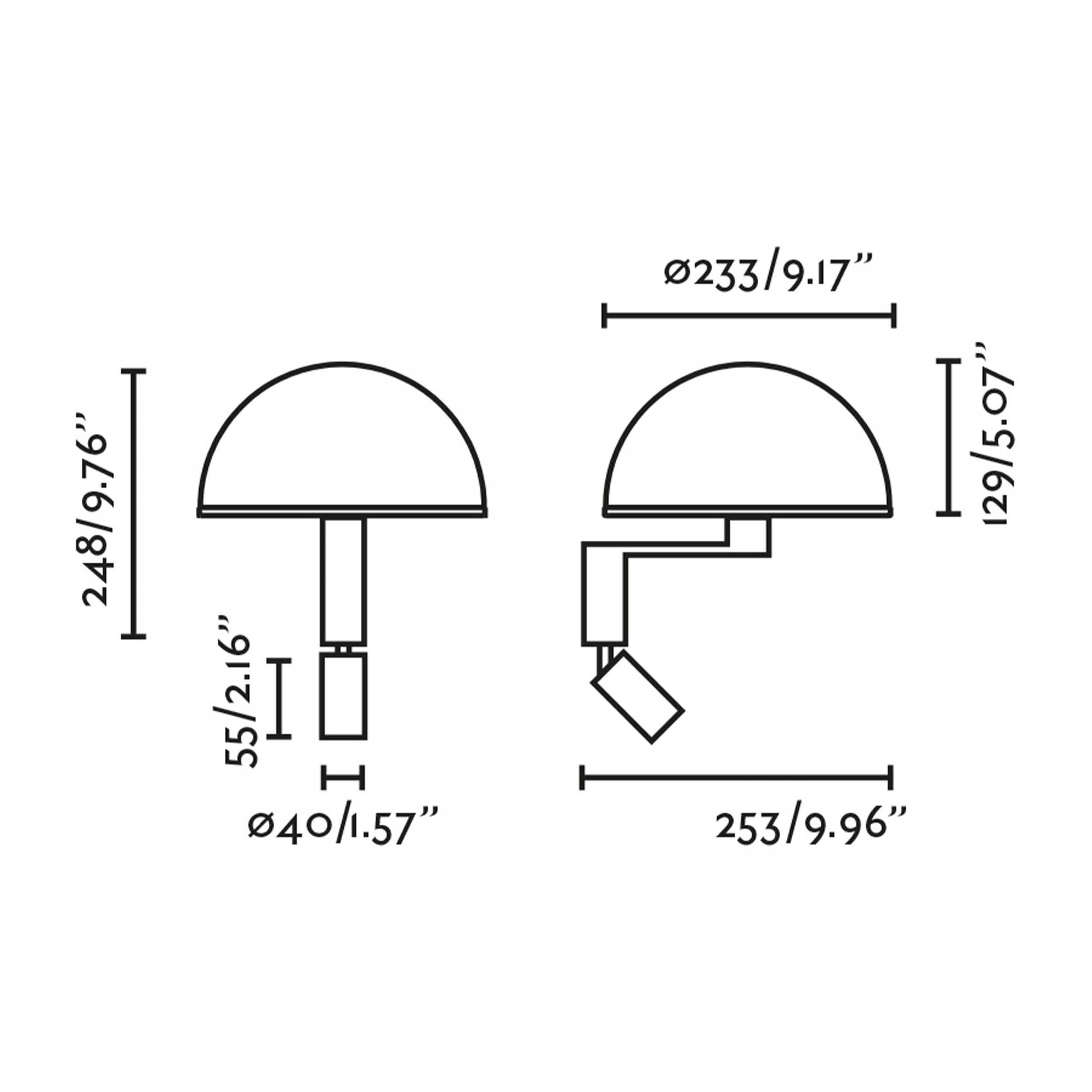Faro Dome E27 Wandleuchte