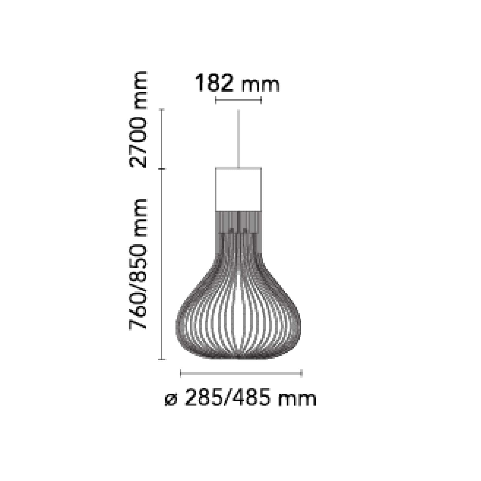 Flos Chasen E27 závěsné skleněné svítidlo
