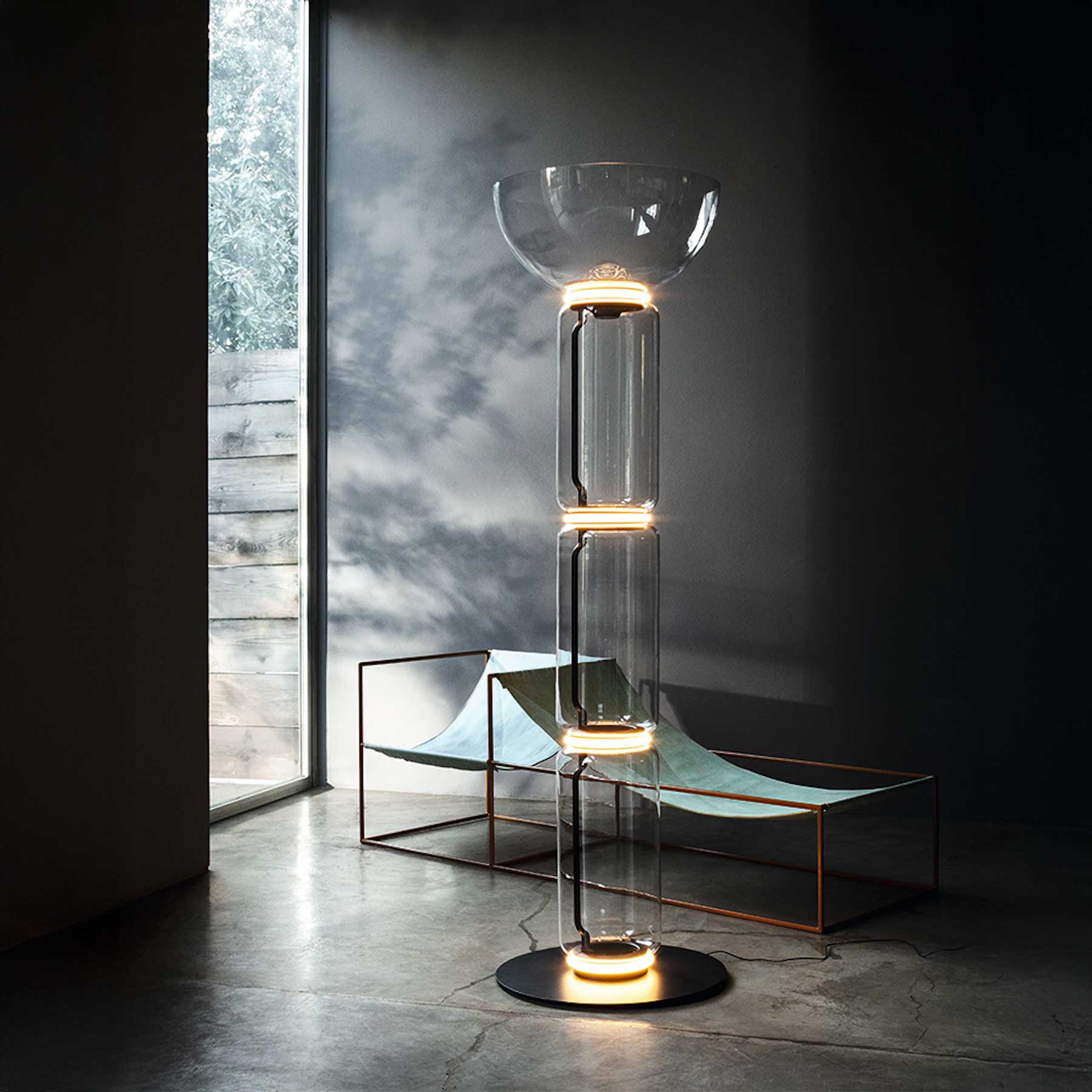 Flos Noctambule LED stojací skleněné svítidlo