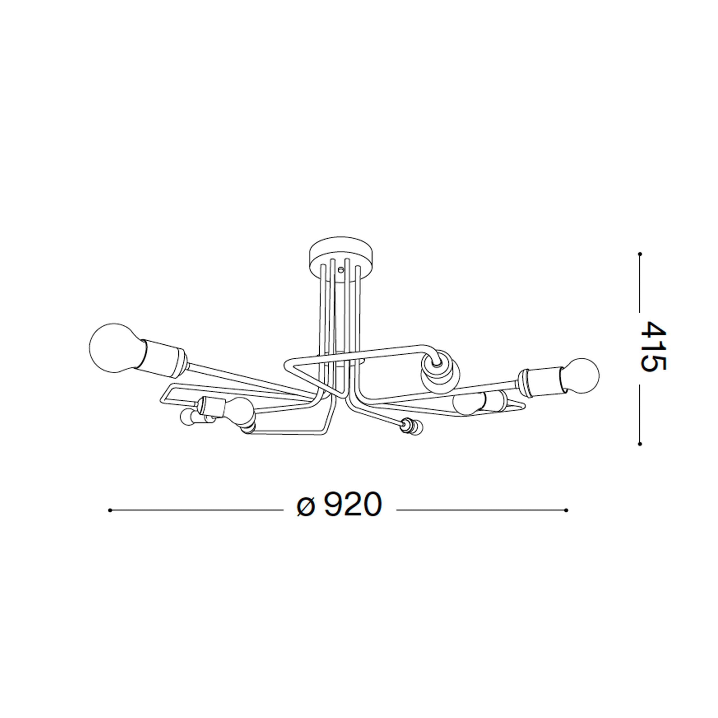 Ideal lux Triumph E27 Pendelleuchte linear