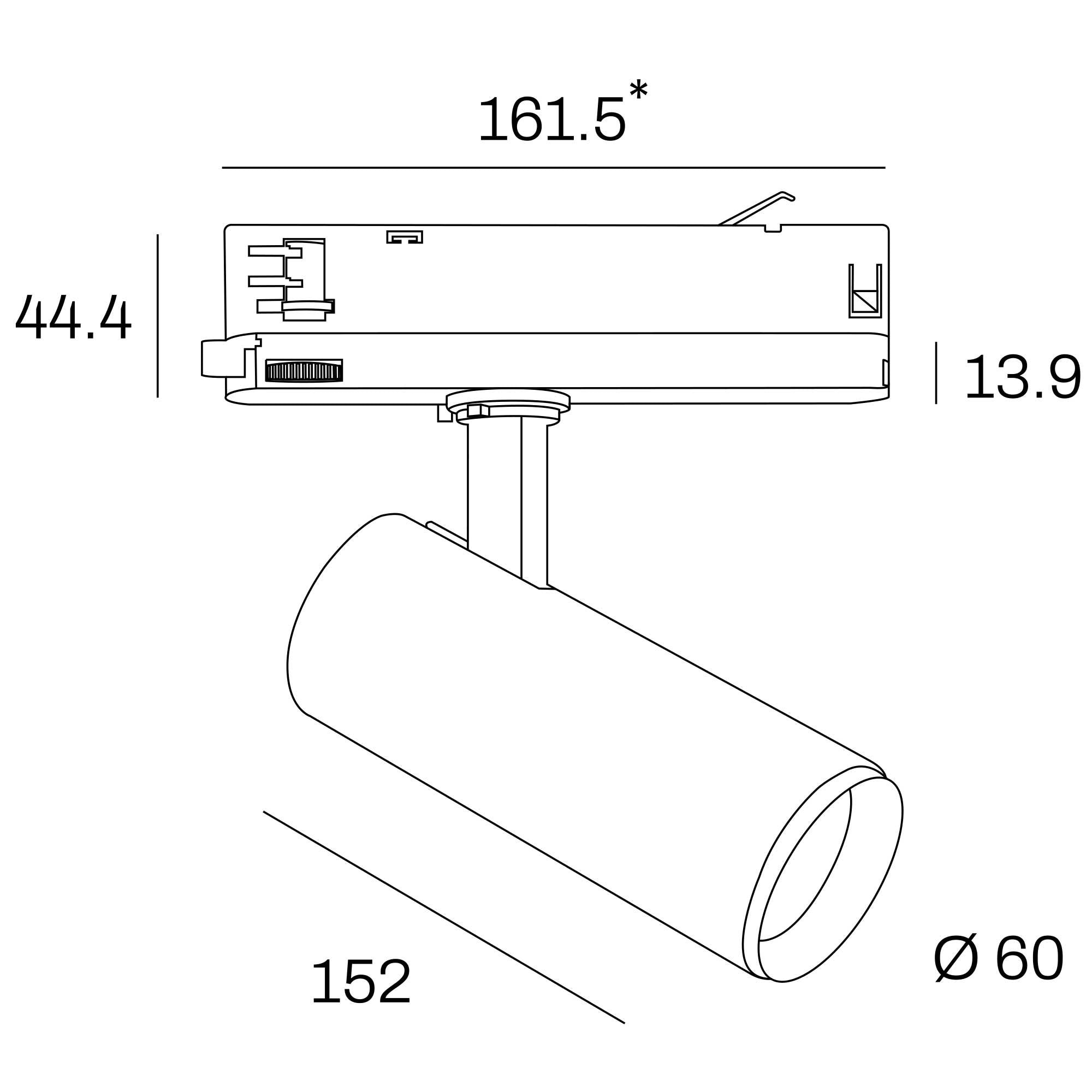 Internova Colibri LED svítidlo pro 3F lištu CRI80