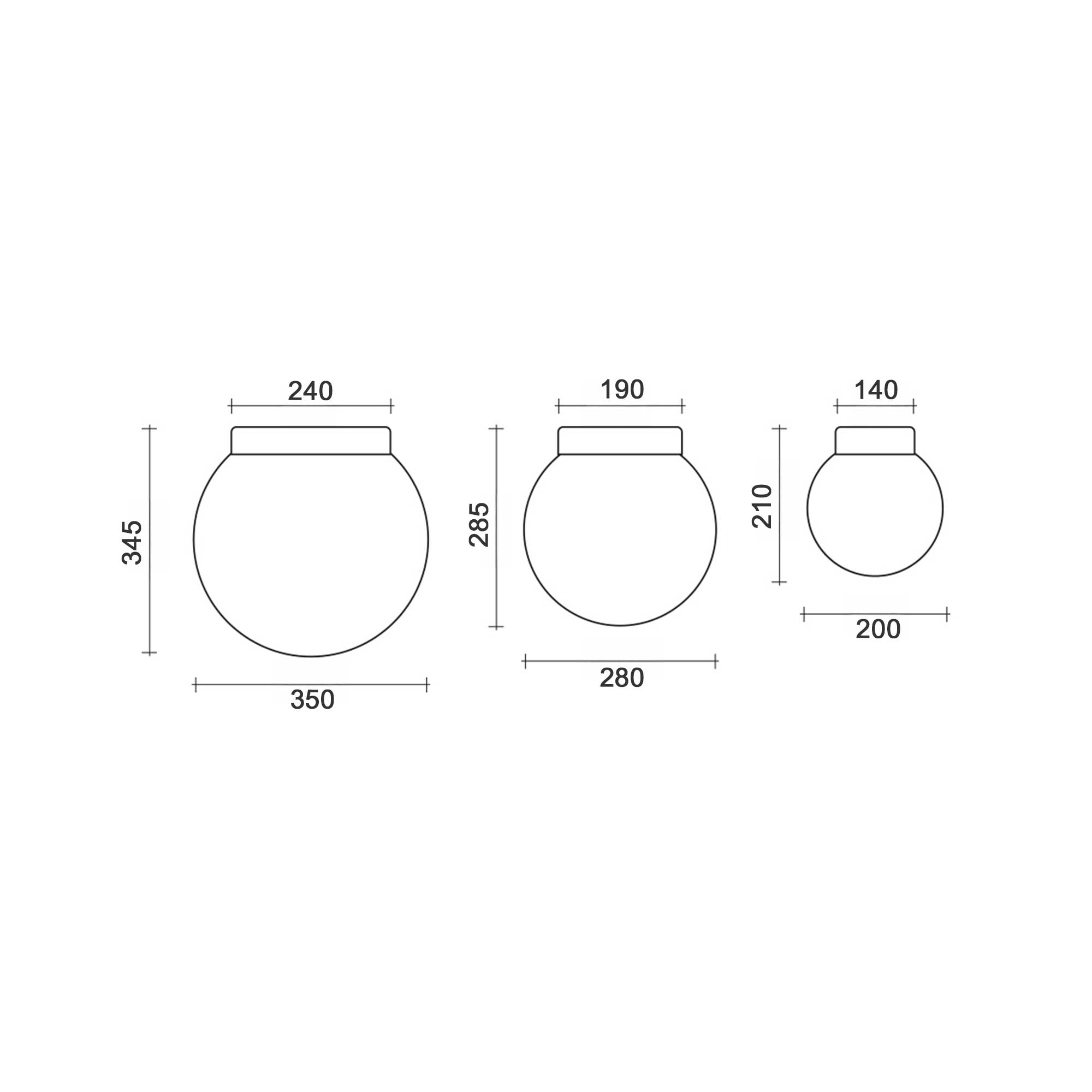 Lucis Polaris S.P LED přisazené svítidlo