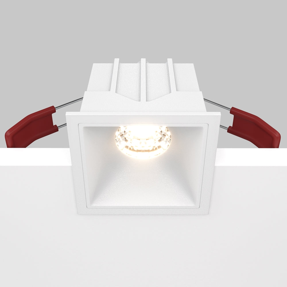 Maytoni Downlight Alfa LED 10 W 36° quadratische Einbauleuchte weiß