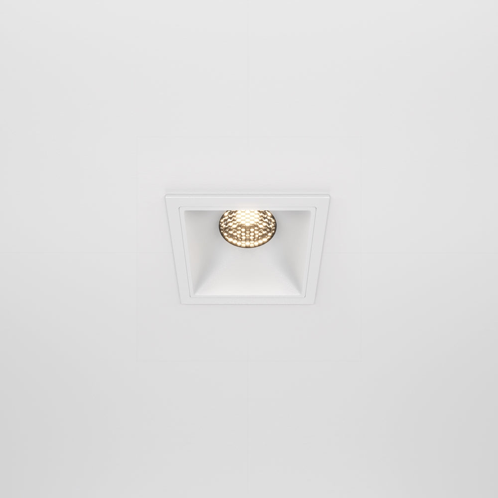 Maytoni Downlight Alfa LED 10 W 36° quadratische Einbauleuchte weiß