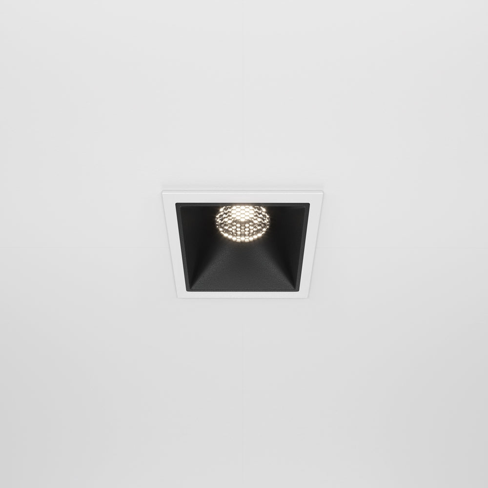 Maytoni Downlight Alfa LED 10 W 36° Einbau-Quadratleuchte schwarz