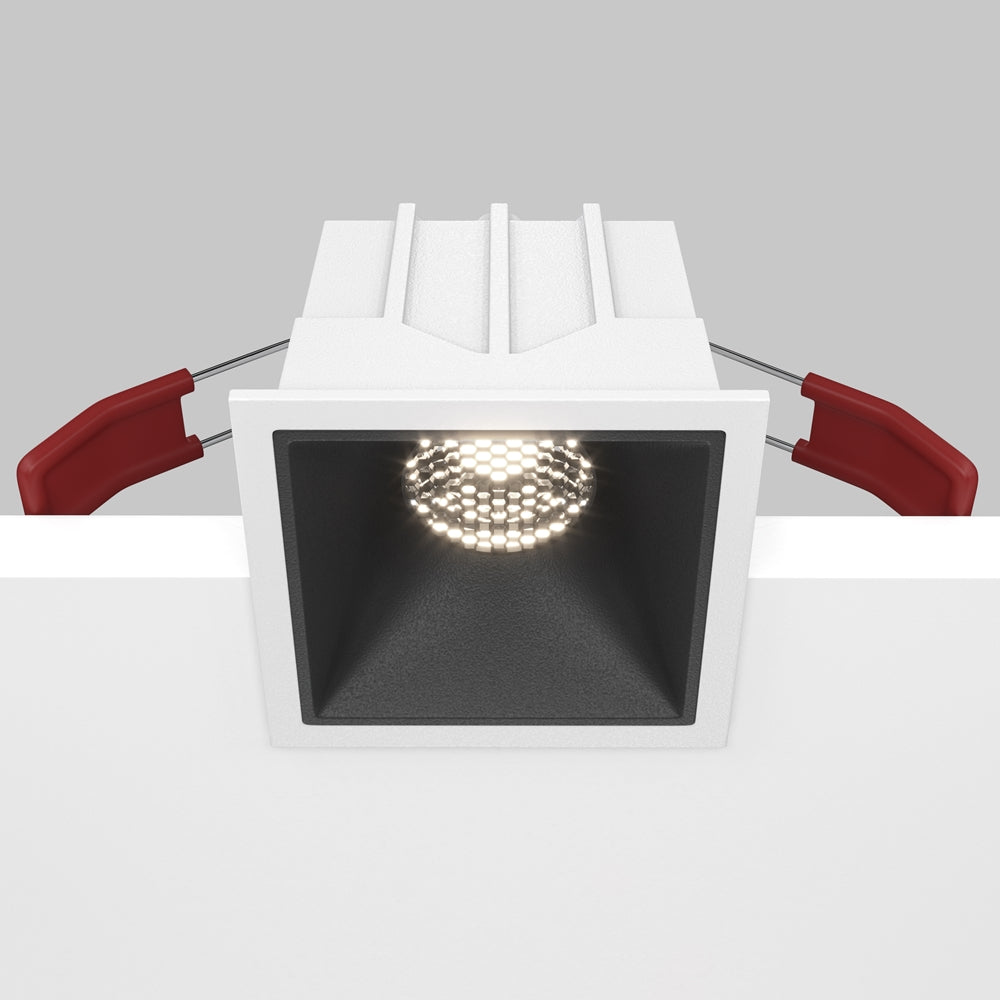 Maytoni Downlight Alfa LED 10 W 36° Einbau-Quadratleuchte schwarz