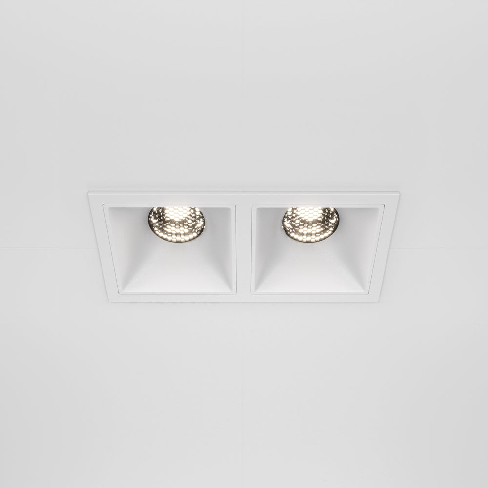 Maytoni Downlight Alfa LED 10 W 36° quadratische Einbauleuchte weiß
