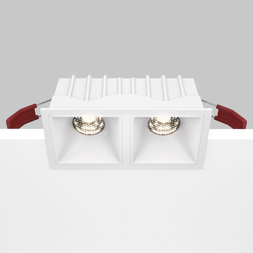 Maytoni Downlight Alfa LED 10 W 36° quadratische Einbauleuchte weiß