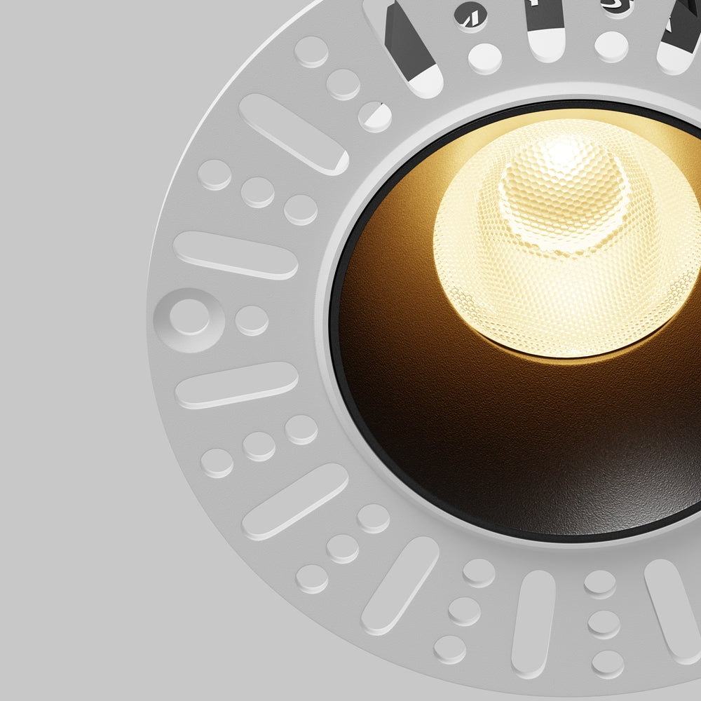 Maytoni Downlight Dip LED 50° Einbau-Rundleuchte schwarz