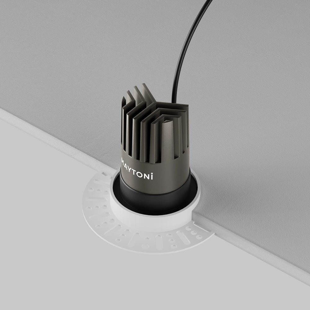 Maytoni Downlight Dip LED 50° Einbau-Rundleuchte schwarz