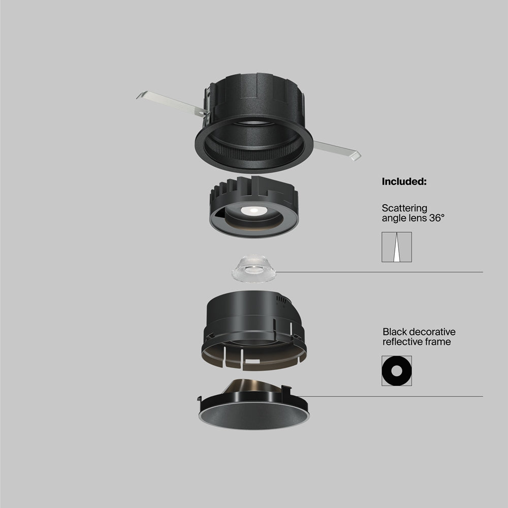 Maytoni Downlight Wise LED 36° Einbau-Rundleuchte