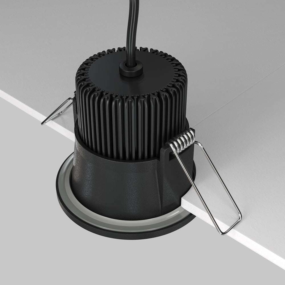Maytoni Downlight Zoom LED 60° Einbau-Rundleuchte schwarz
