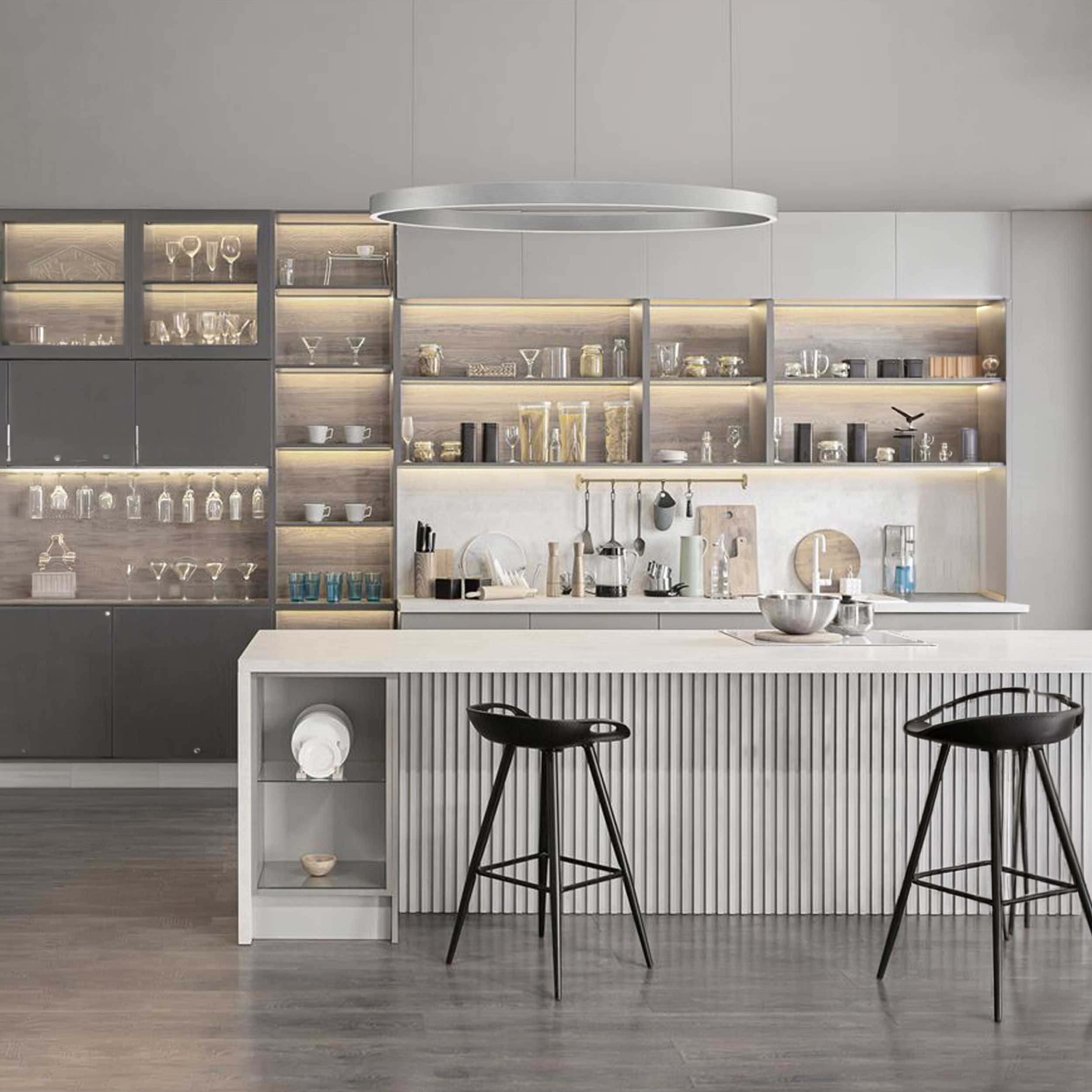 Nova Luce Elowen LED-Pendelleuchte rund