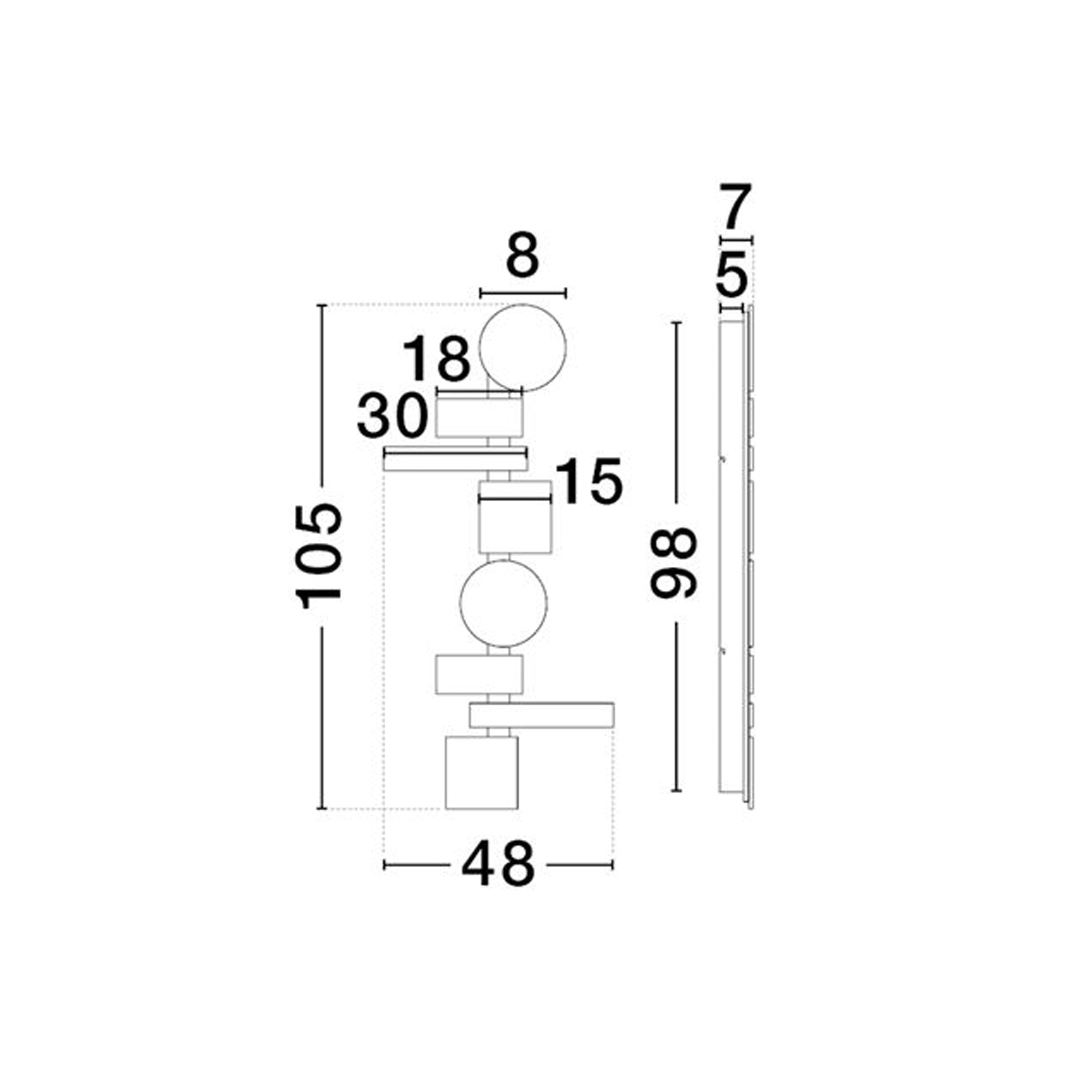 Nova Luce Margot LED nástěnné svítidlo