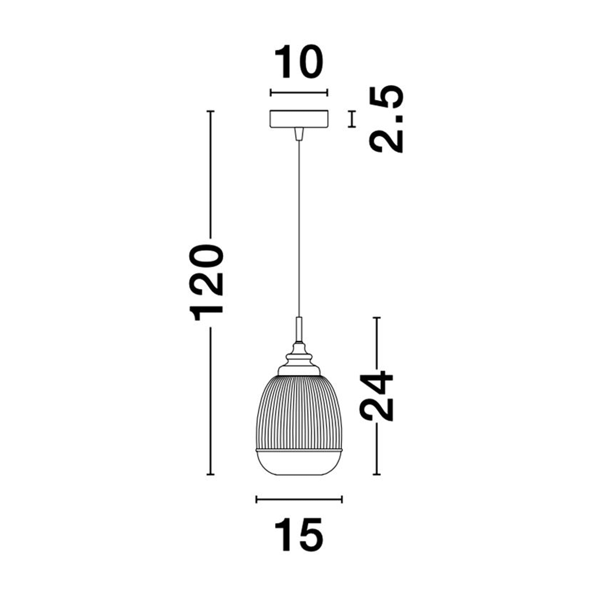 Nova Luce Mond E14 skleněné závěsné svítidlo