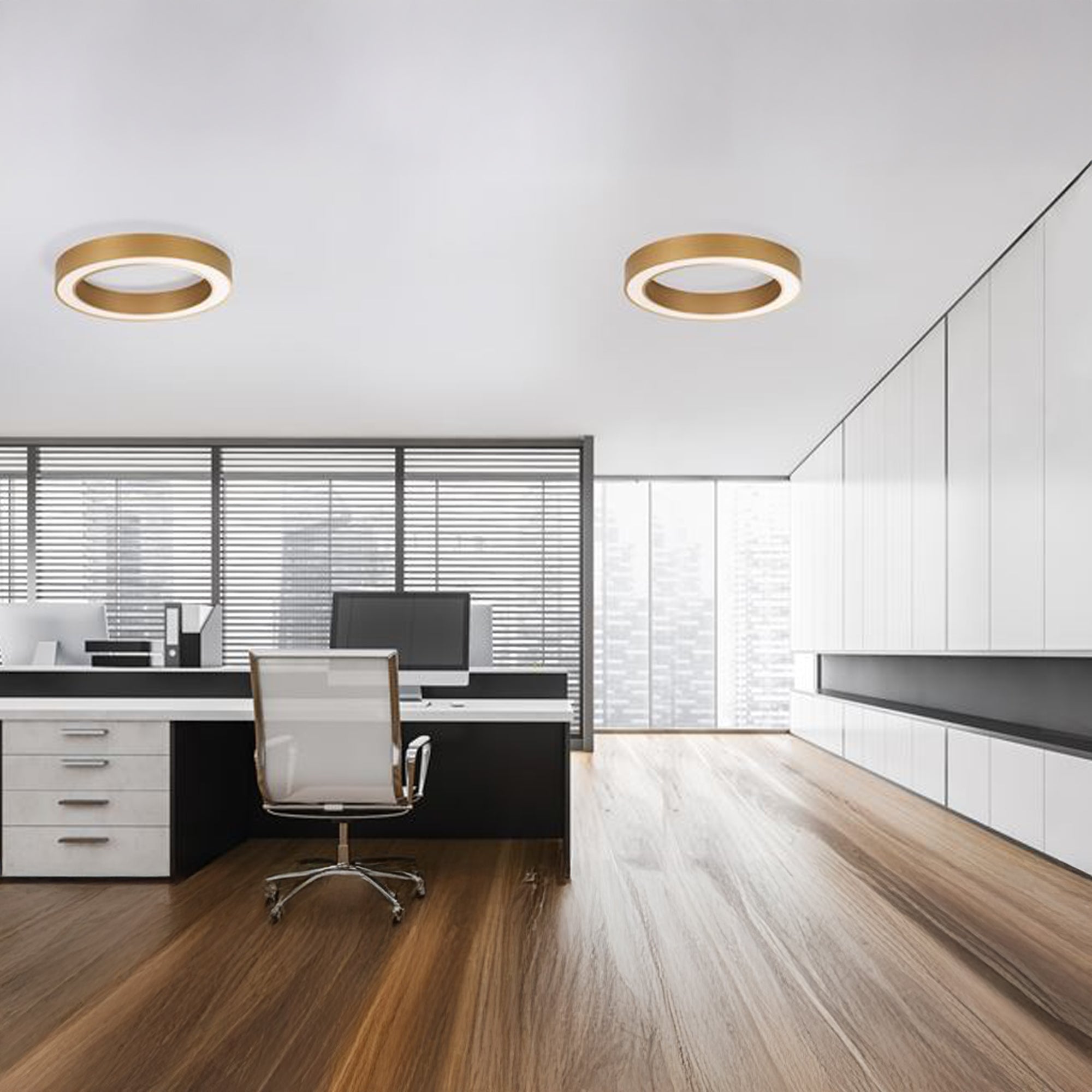 Nova Luce Morbido LED kruhové přisazené svítidlo CCT s ovladačem + app