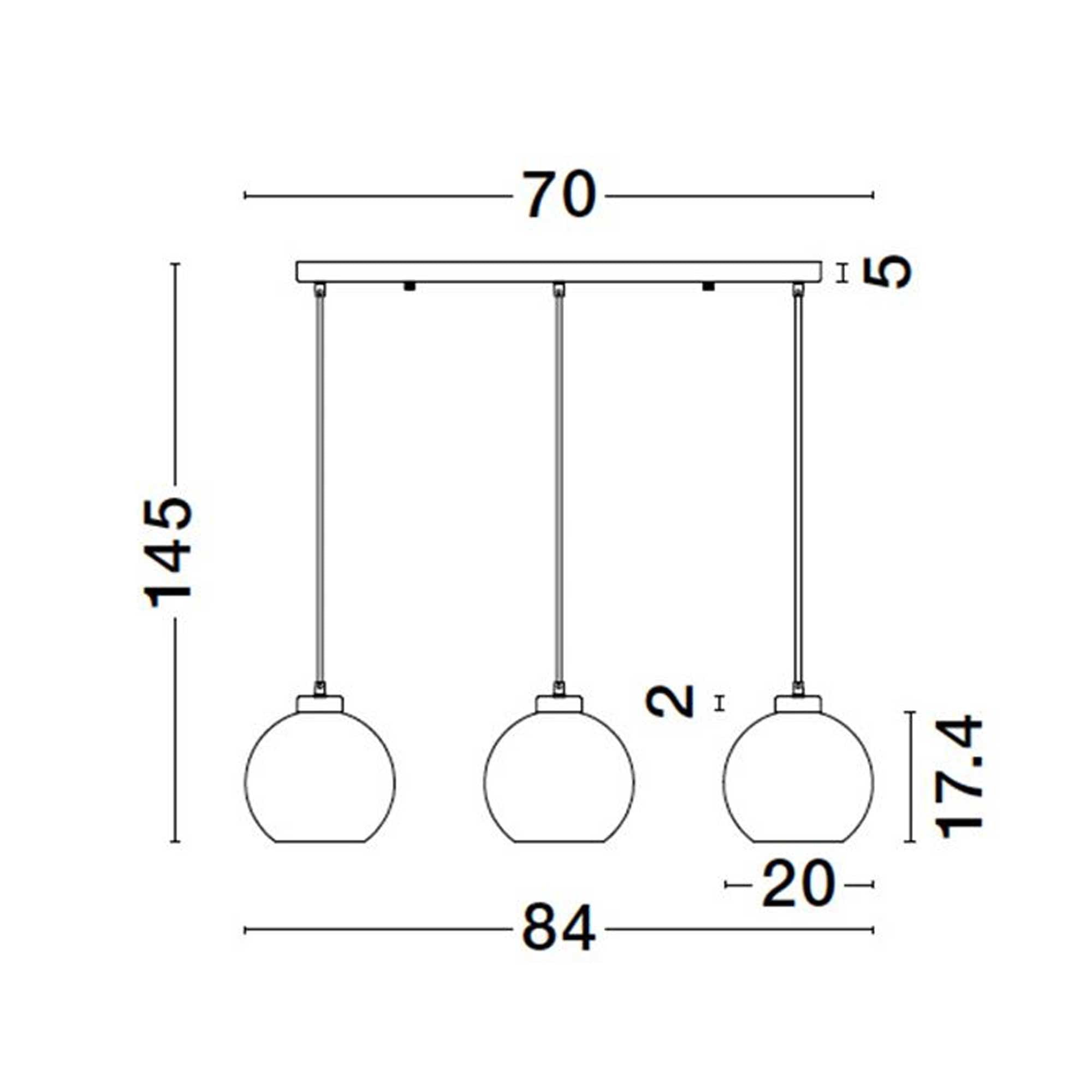 Nova Luce Palmer E27 Glas längs