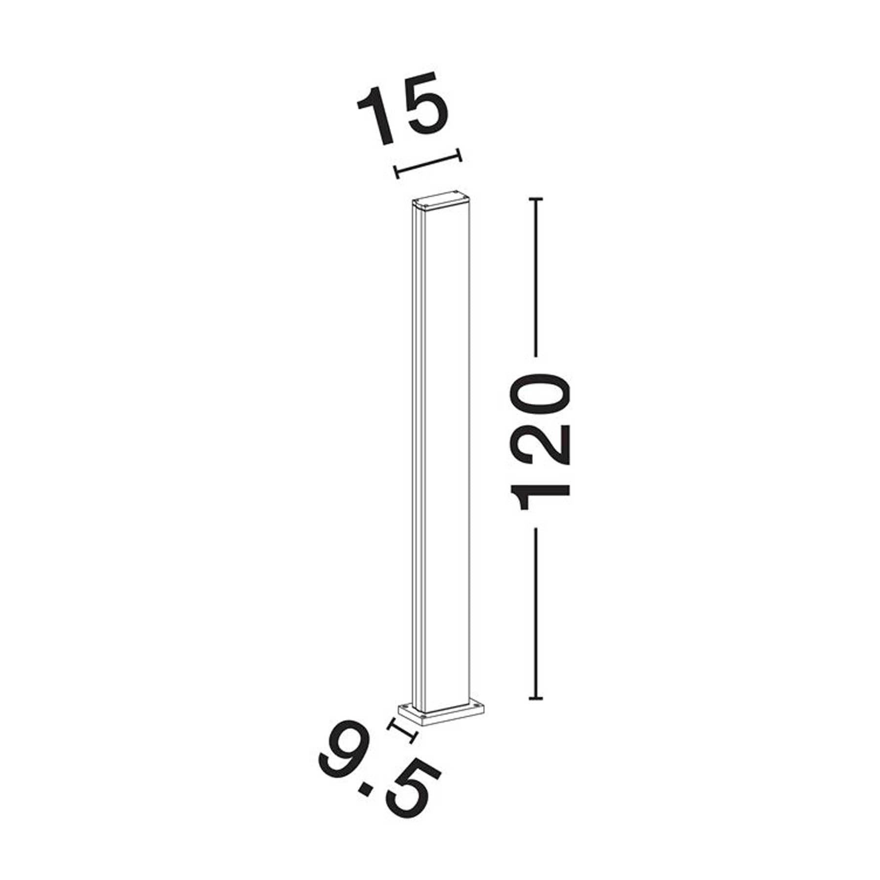 Nova Luce Sasso LED sloupkové svítidlo IP54