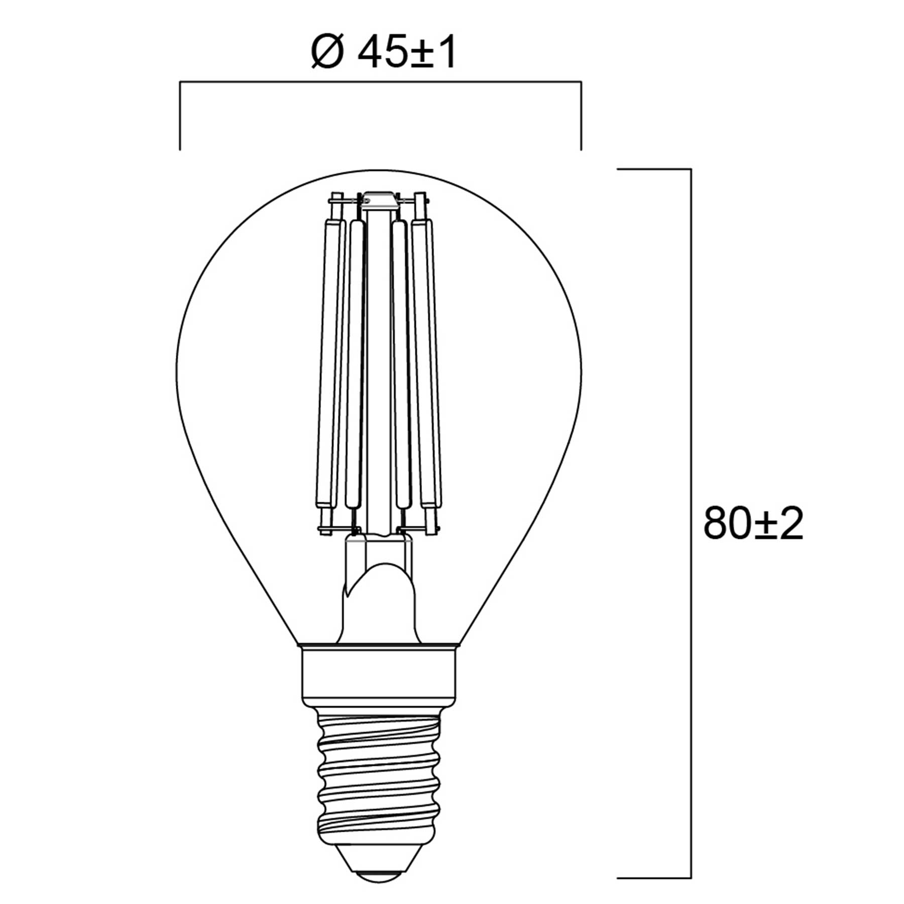 LED žárovka Sylvania ToLEDo RT Ball E14 2700K 4.5W