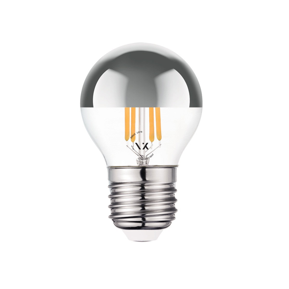 LED-Glühbirne VK Light Mini Globe Filament Silver E27 2700K 4,5 W, dimmbar