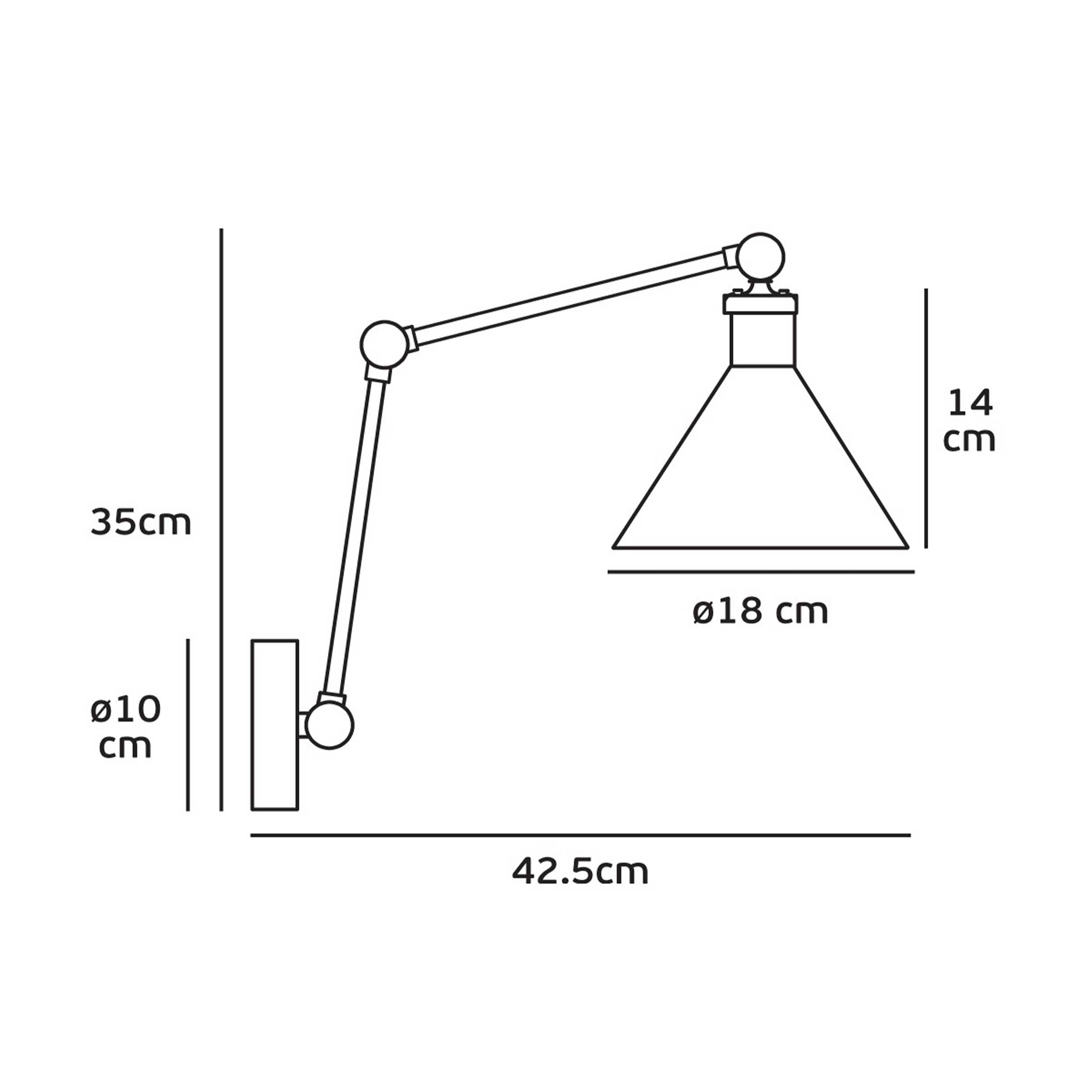 VK Light Gro E27 Wandleuchte