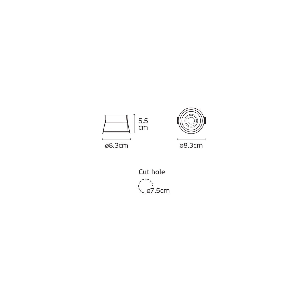 VK Light Celeno LED Einbauleuchte IP65