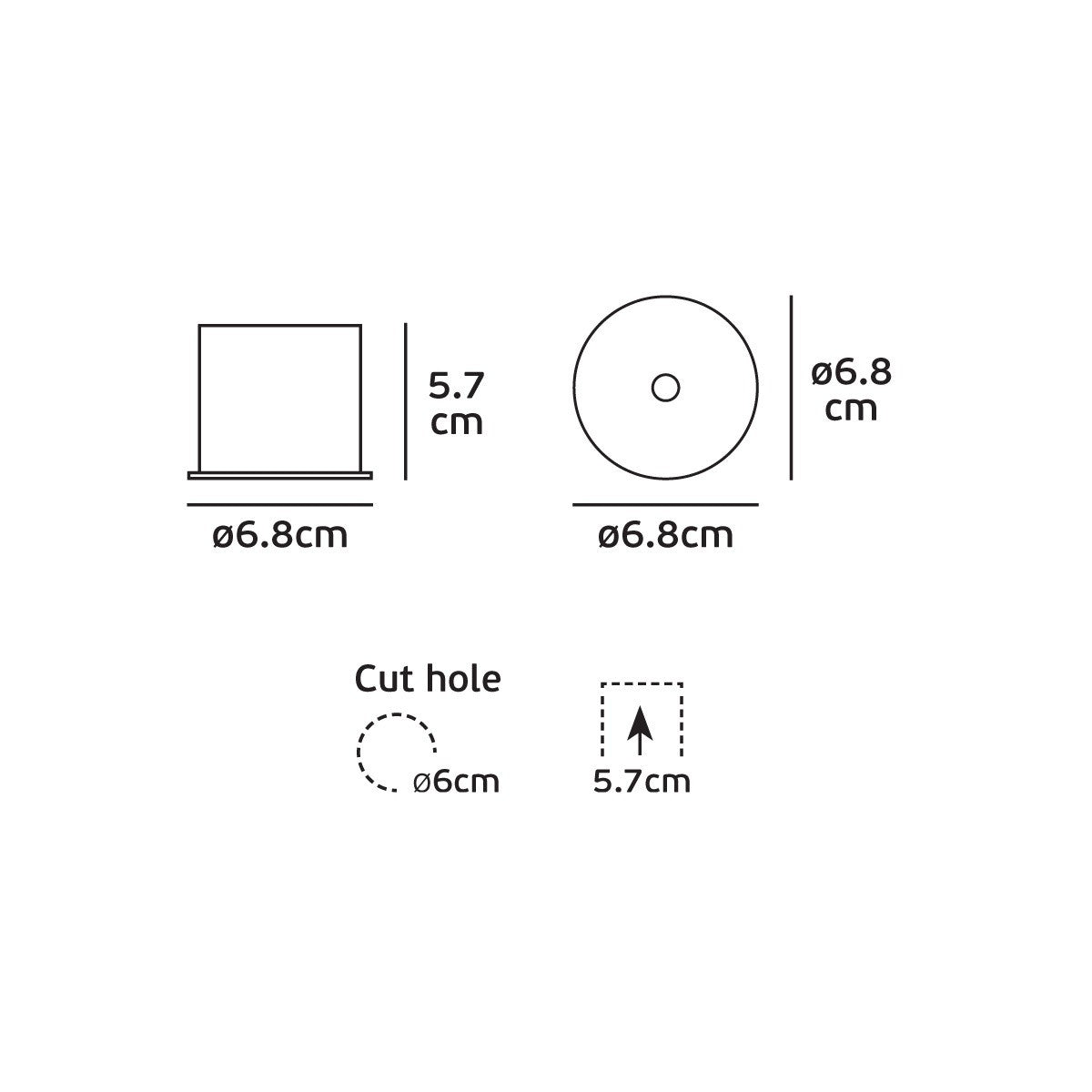 VK Light Habi LED Einbauleuchte