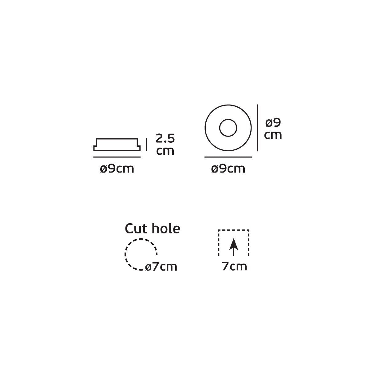 VK Light Woof GU5.3 Einbau-Spot IP65