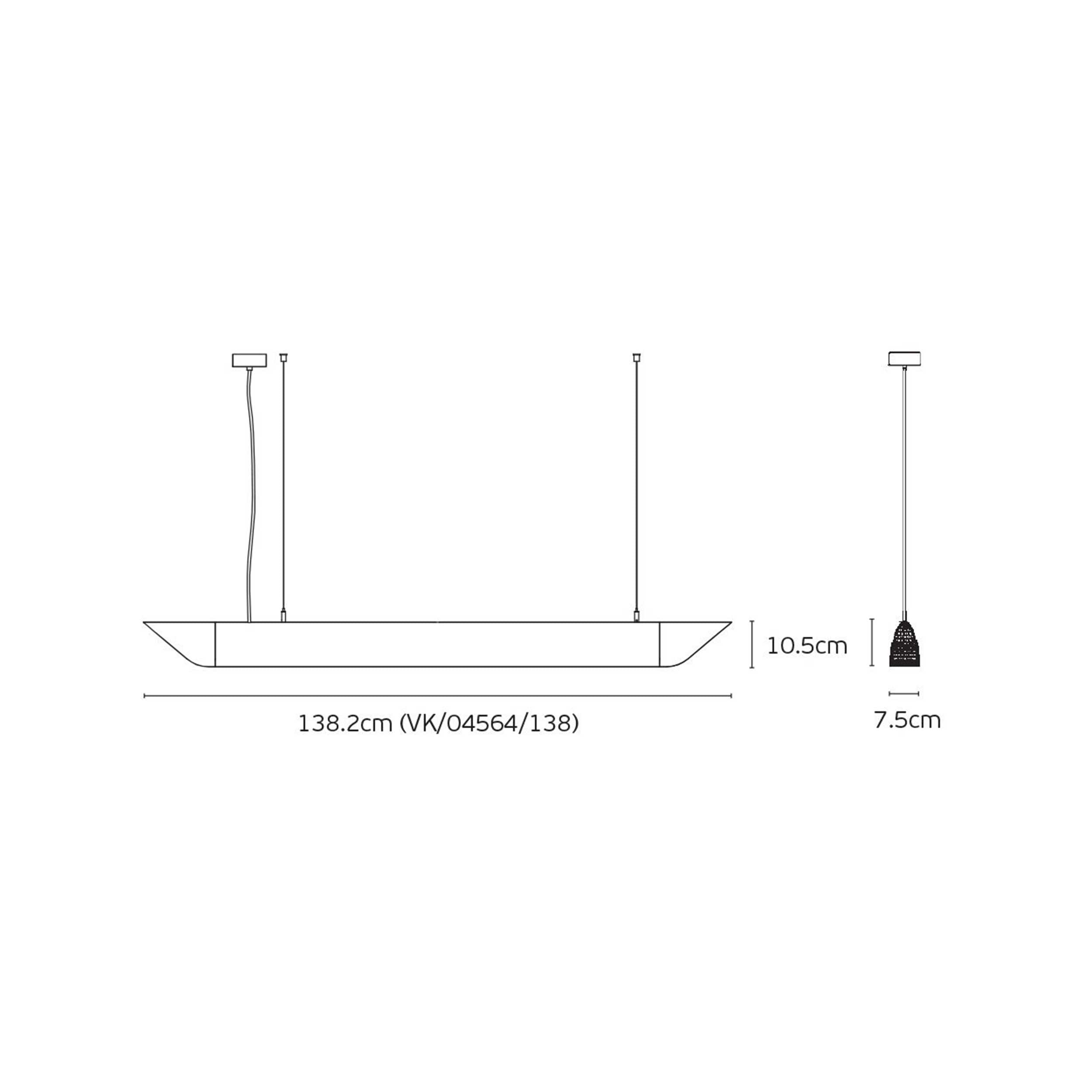 VK Light Mute Slim LED hängende Akustik-
