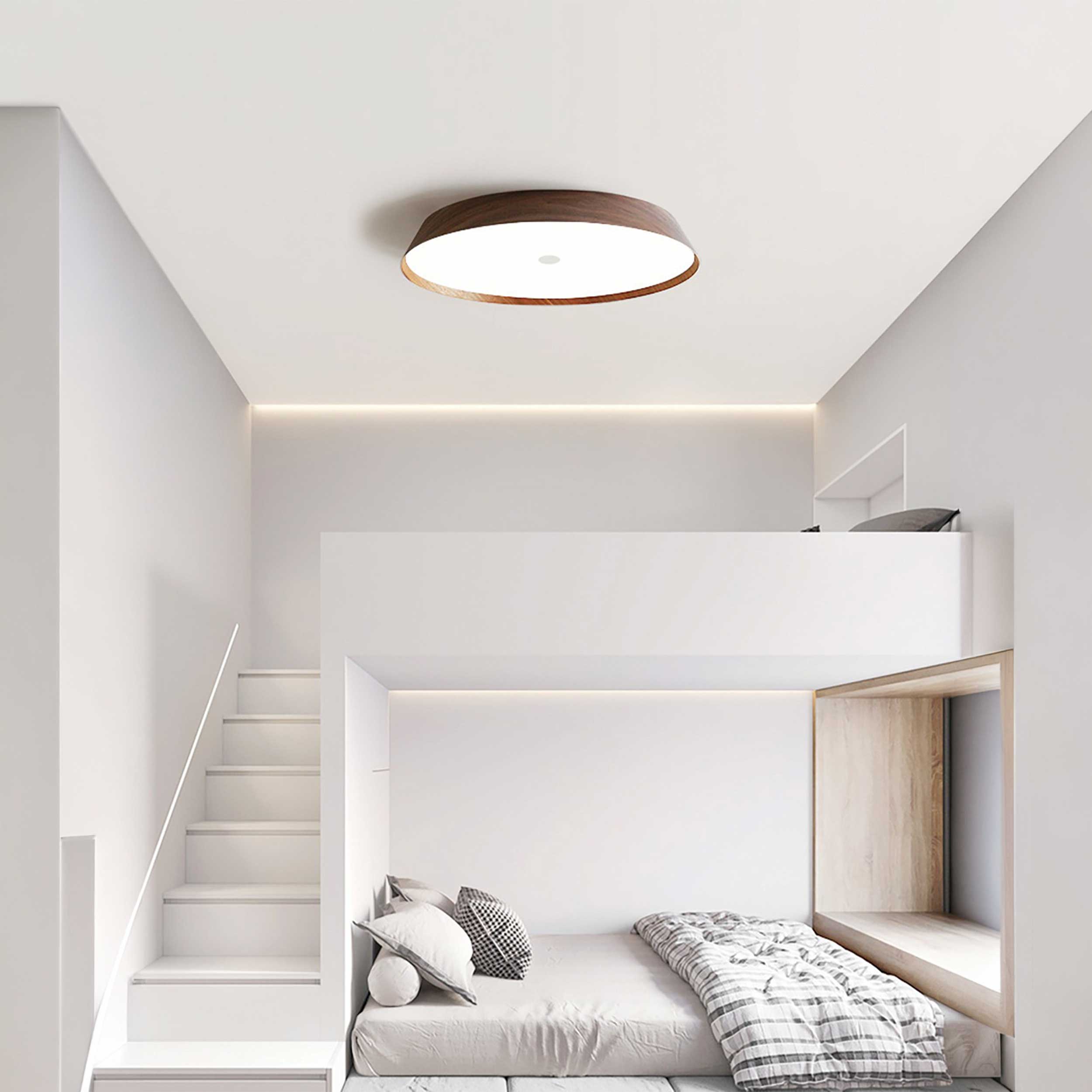 VK Light Woody LED Deckenleuchte aus Holz