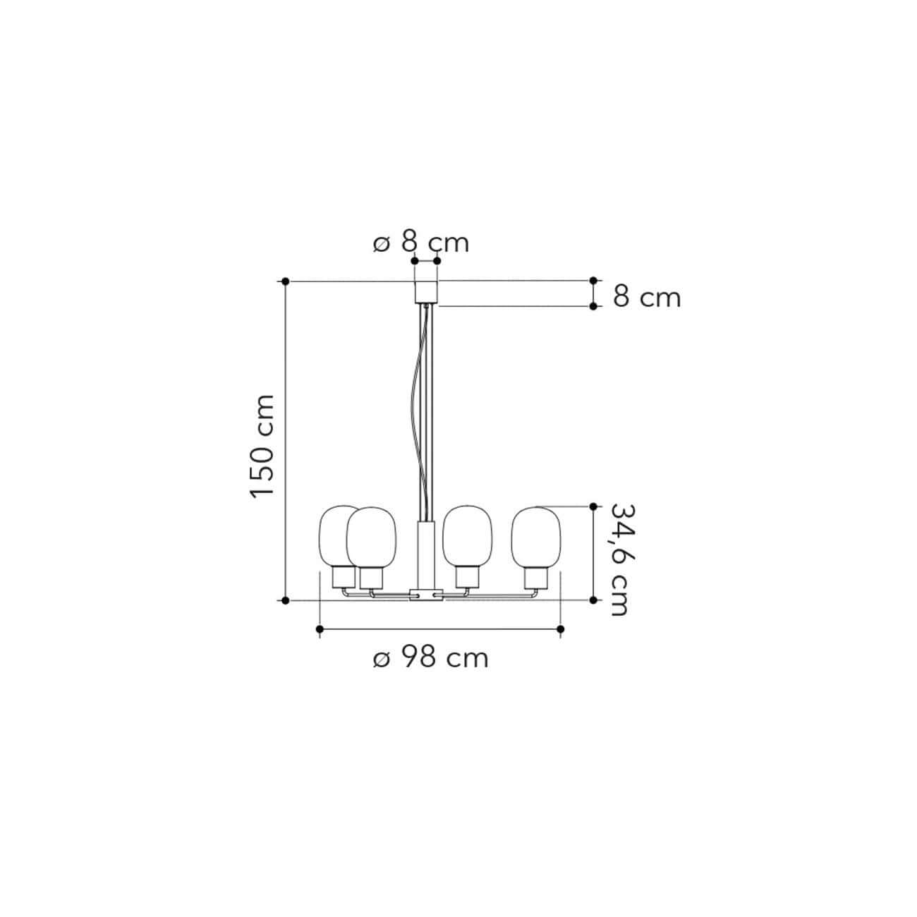 Faneurope Fellini E27 závěsné svítidlo lustr