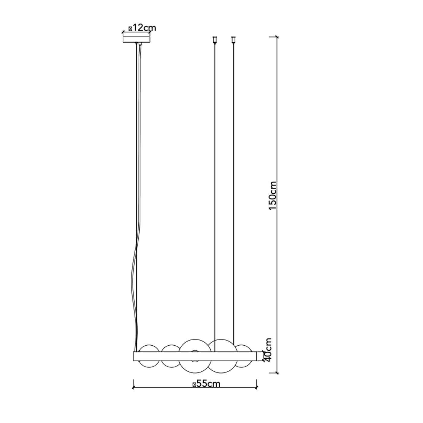 Faneurope Sonetto G9 kruhové závěsné svítidlo