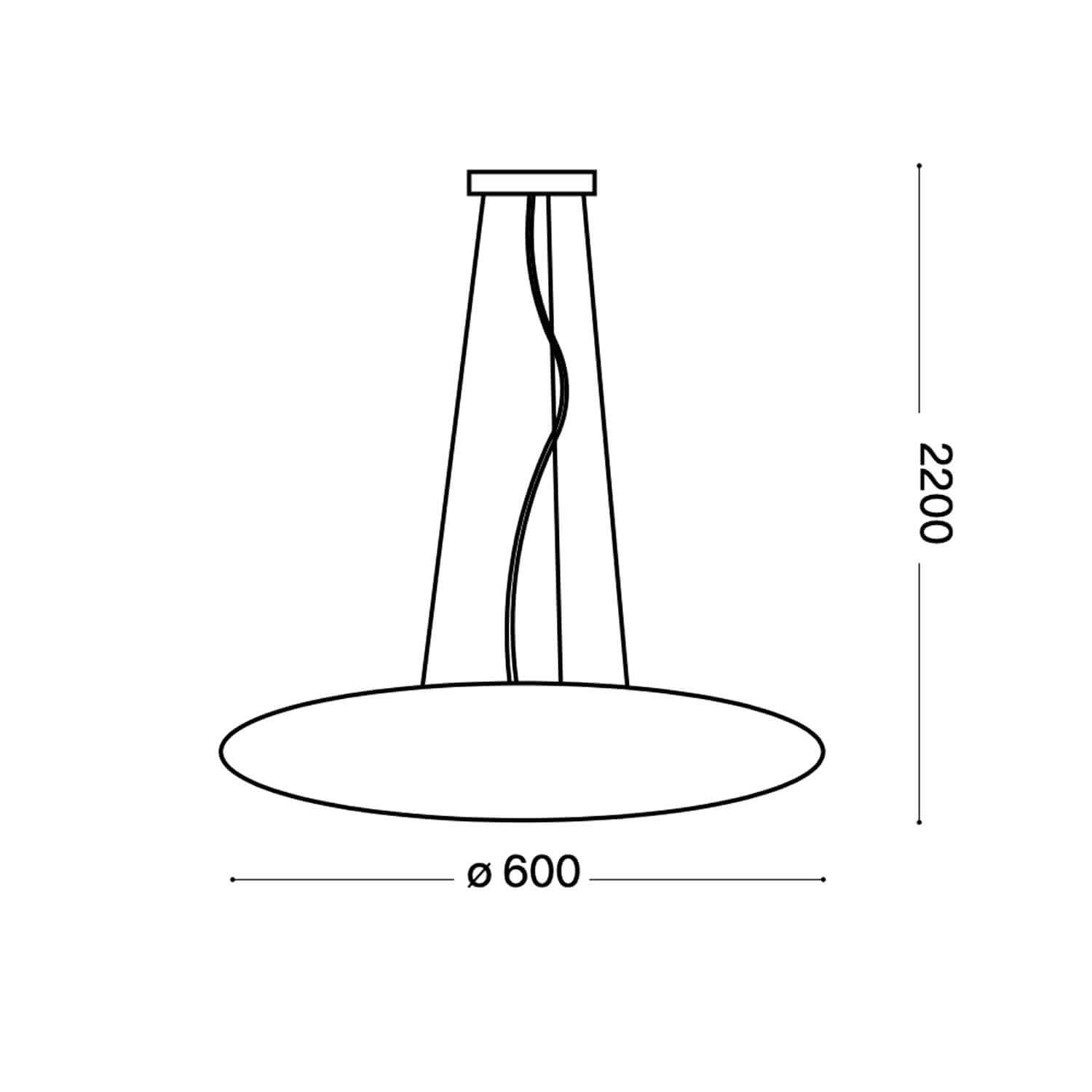 Ideal lux Glory E27 závěsné svítidlo