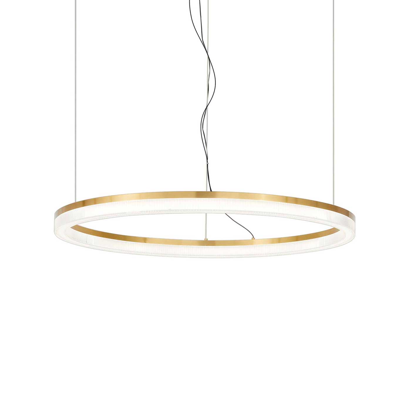 Ideal lux Crown LED kruhové závěsné svítidlo zlaté