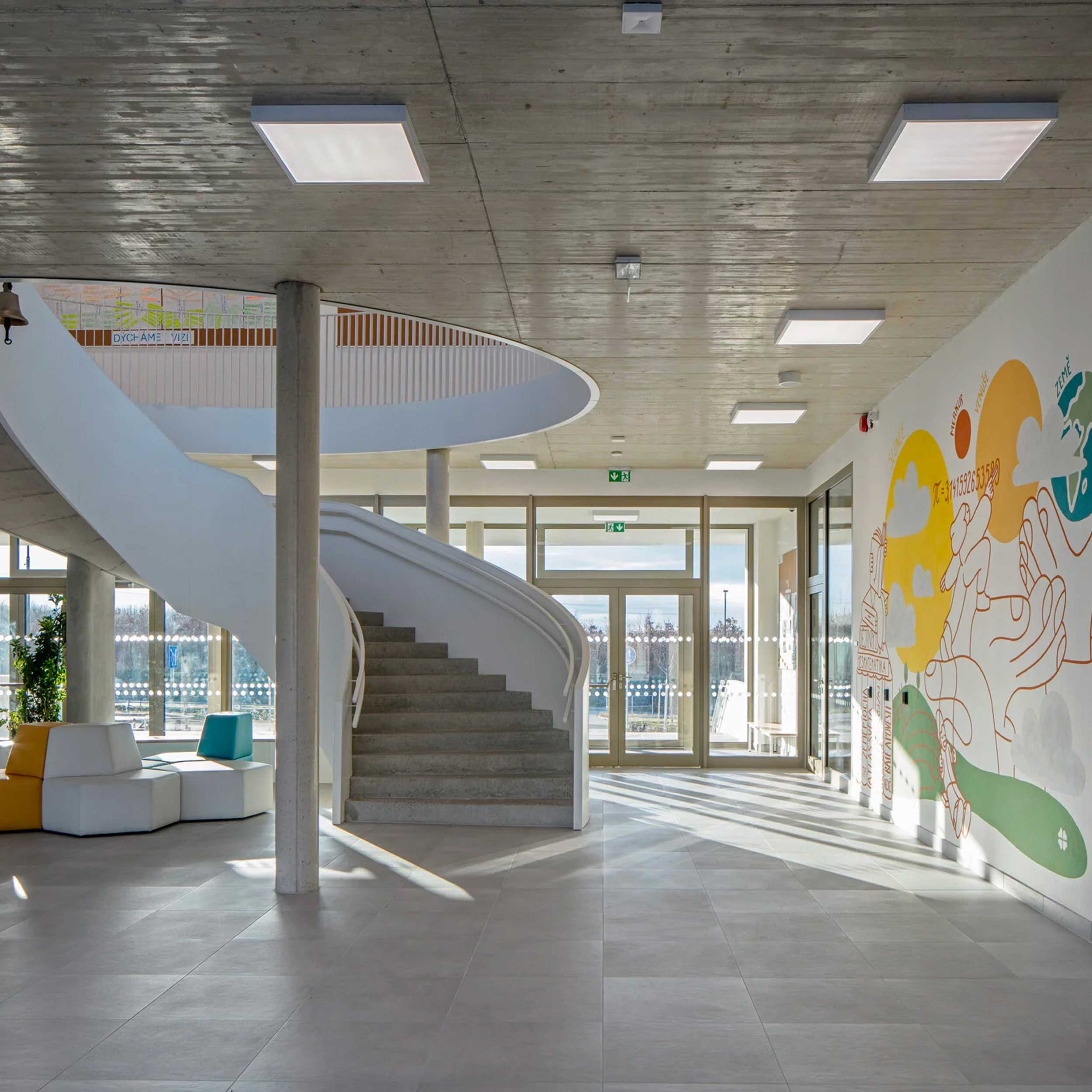 LED panelové kancelářské přisazené svítidlo