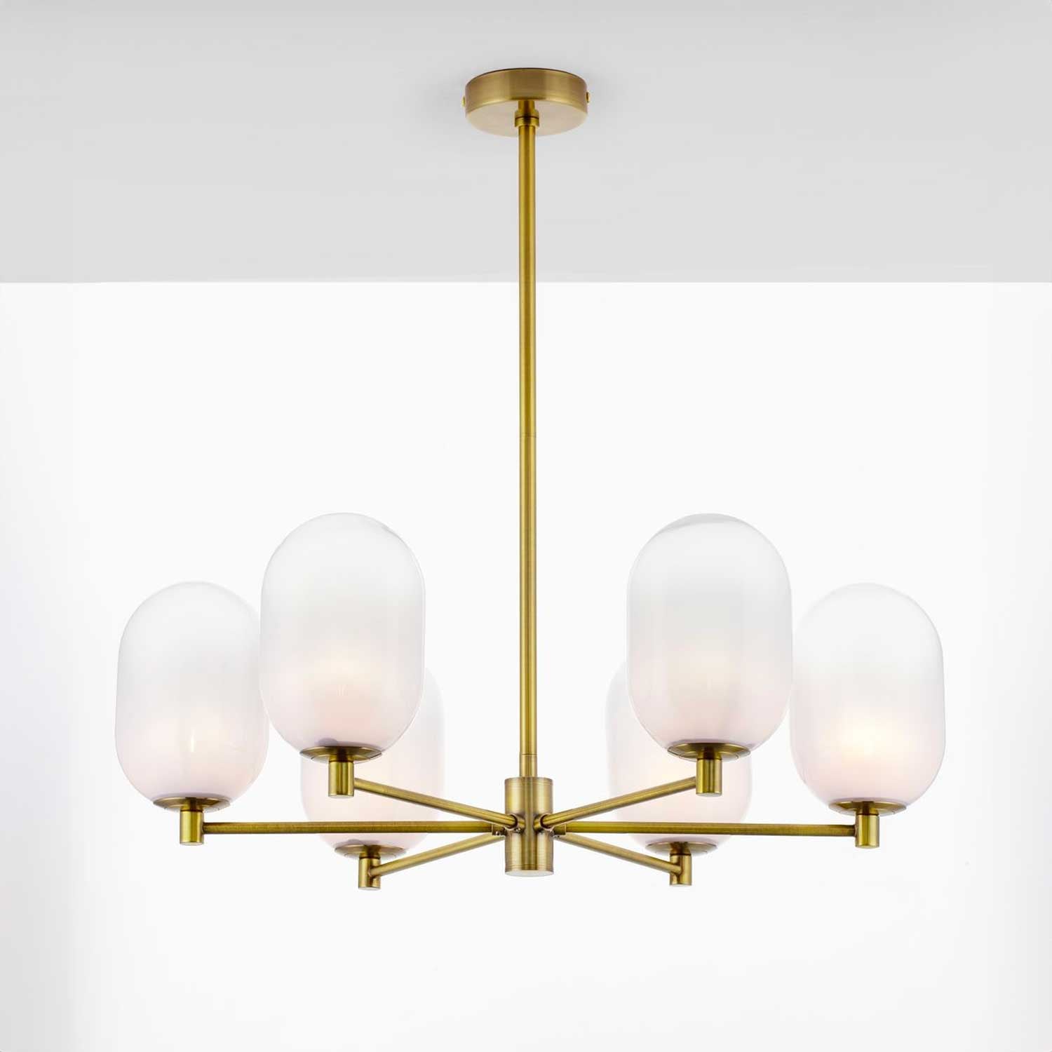 Nova Luce Balor G9 skleněný závěsný lustr