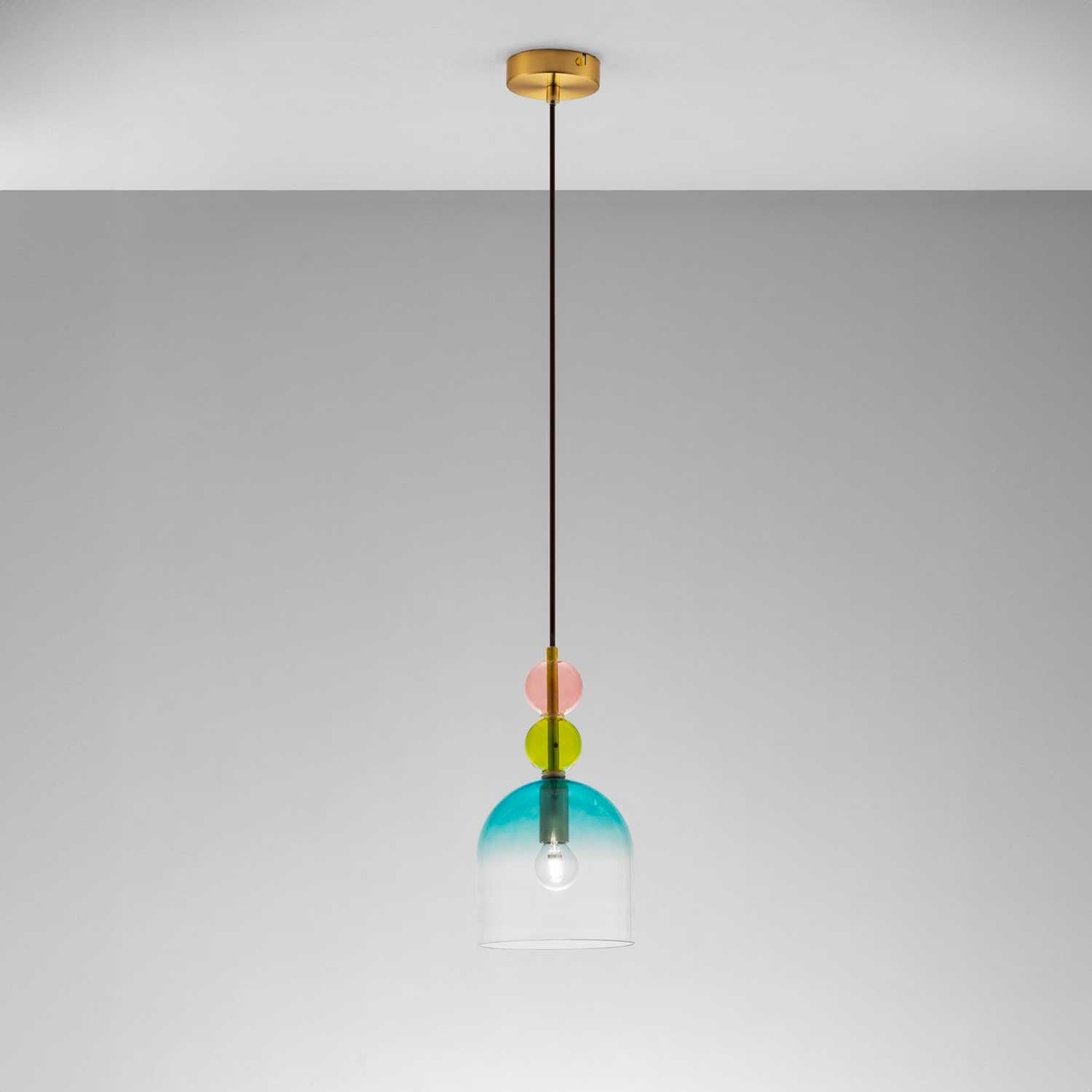 Nova Luce Murano E14 skleněné závěsné svítidlo